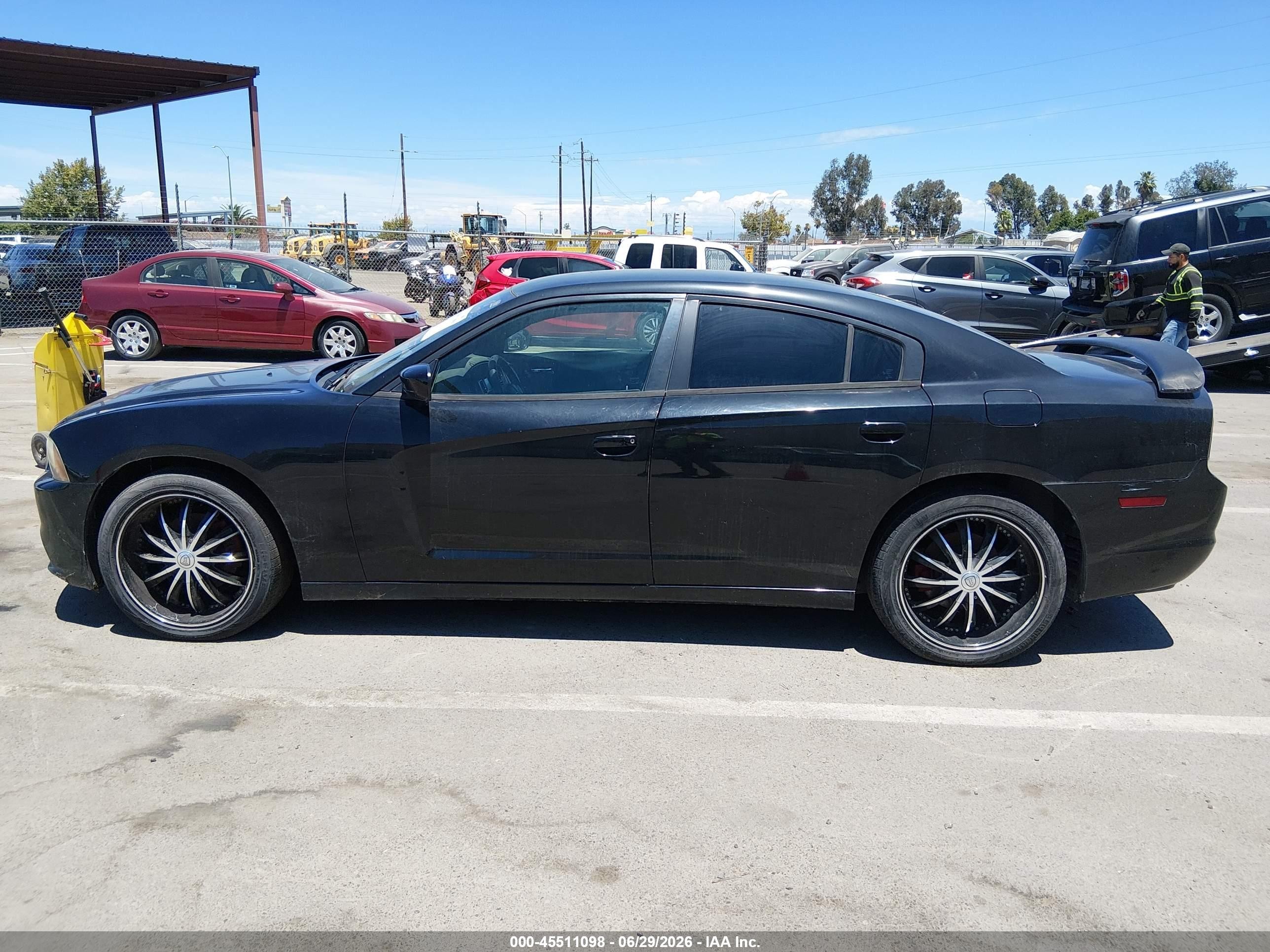 2014 Dodge Charger Se Black vin: 2C3CDXBG0EH326442