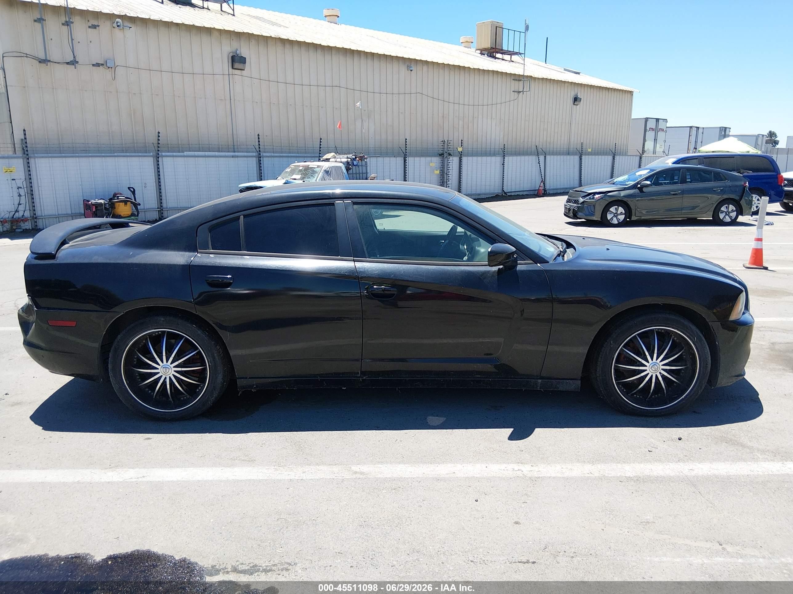 2014 Dodge Charger Se Black vin: 2C3CDXBG0EH326442