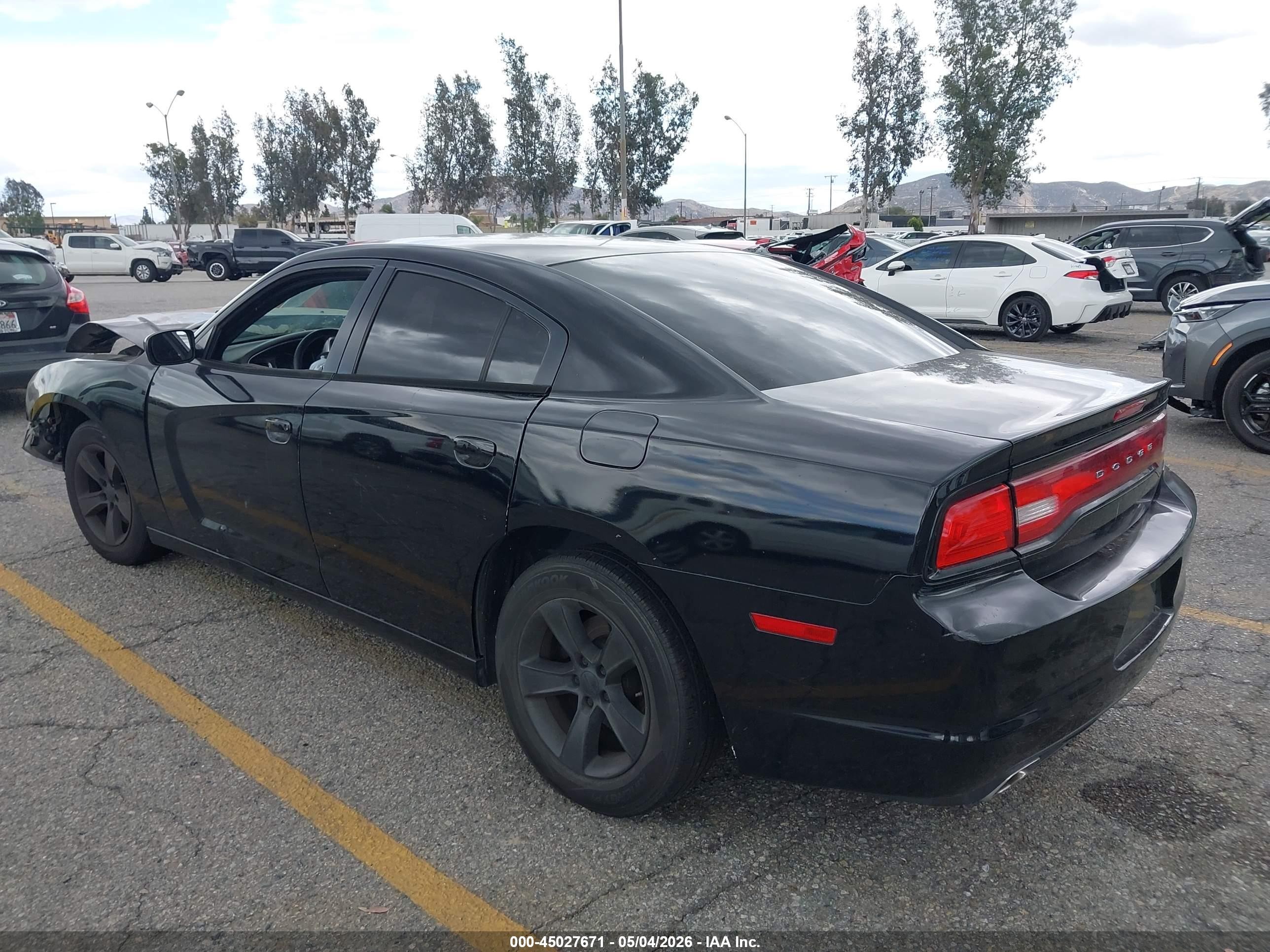 2014 Dodge Charger Se Black vin: 2C3CDXBG0EH346321