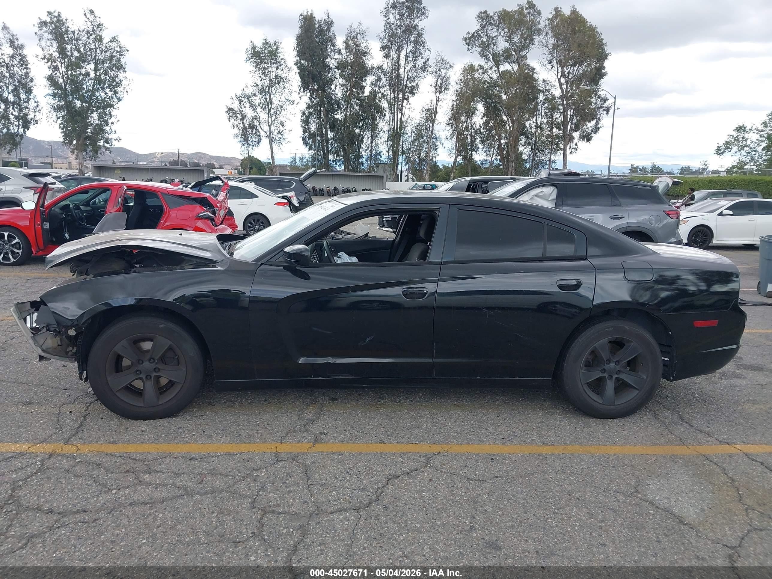 2014 Dodge Charger Se Black vin: 2C3CDXBG0EH346321
