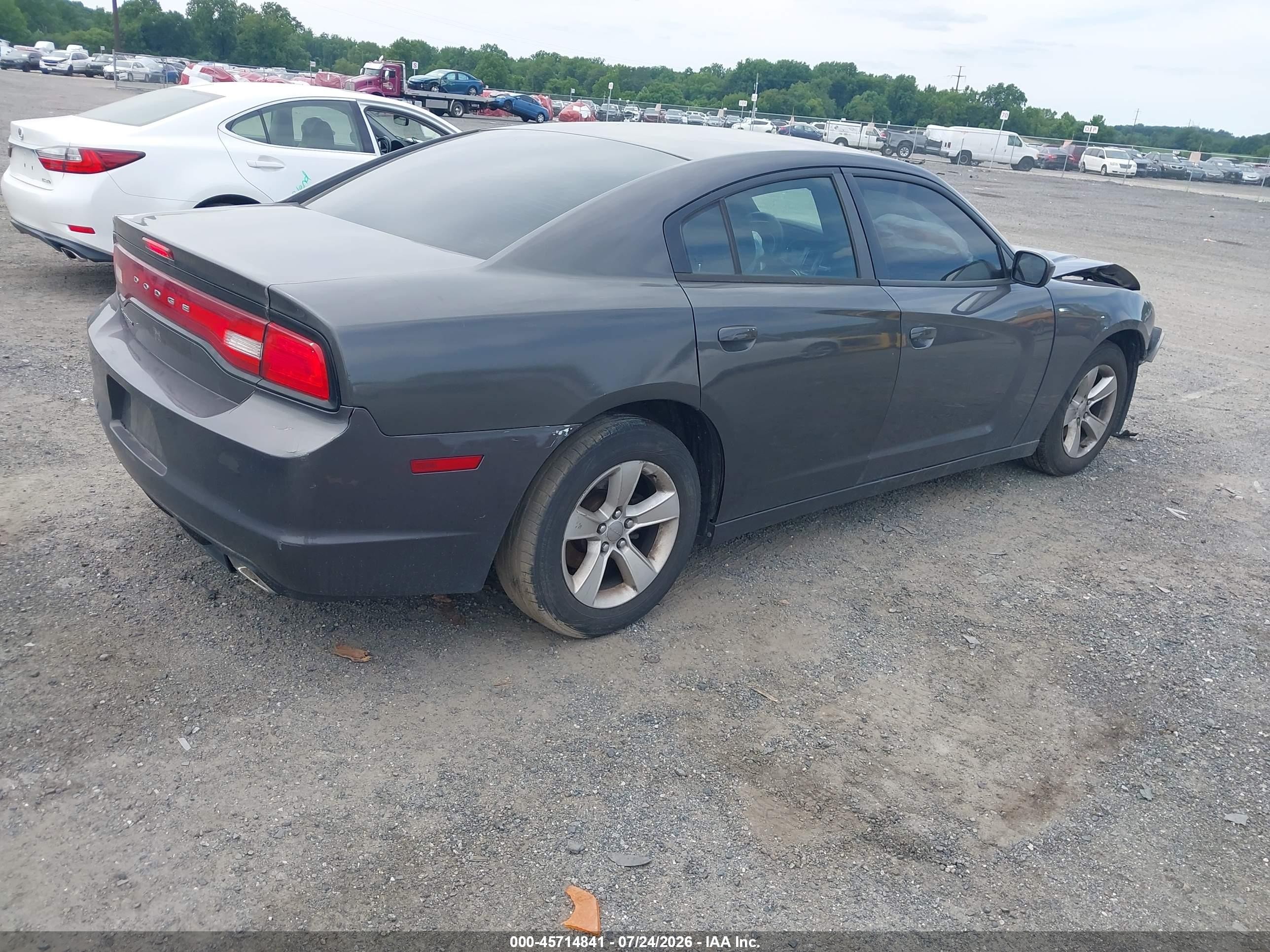 2014 Dodge Charger Se Gray vin: 2C3CDXBG0EH357531