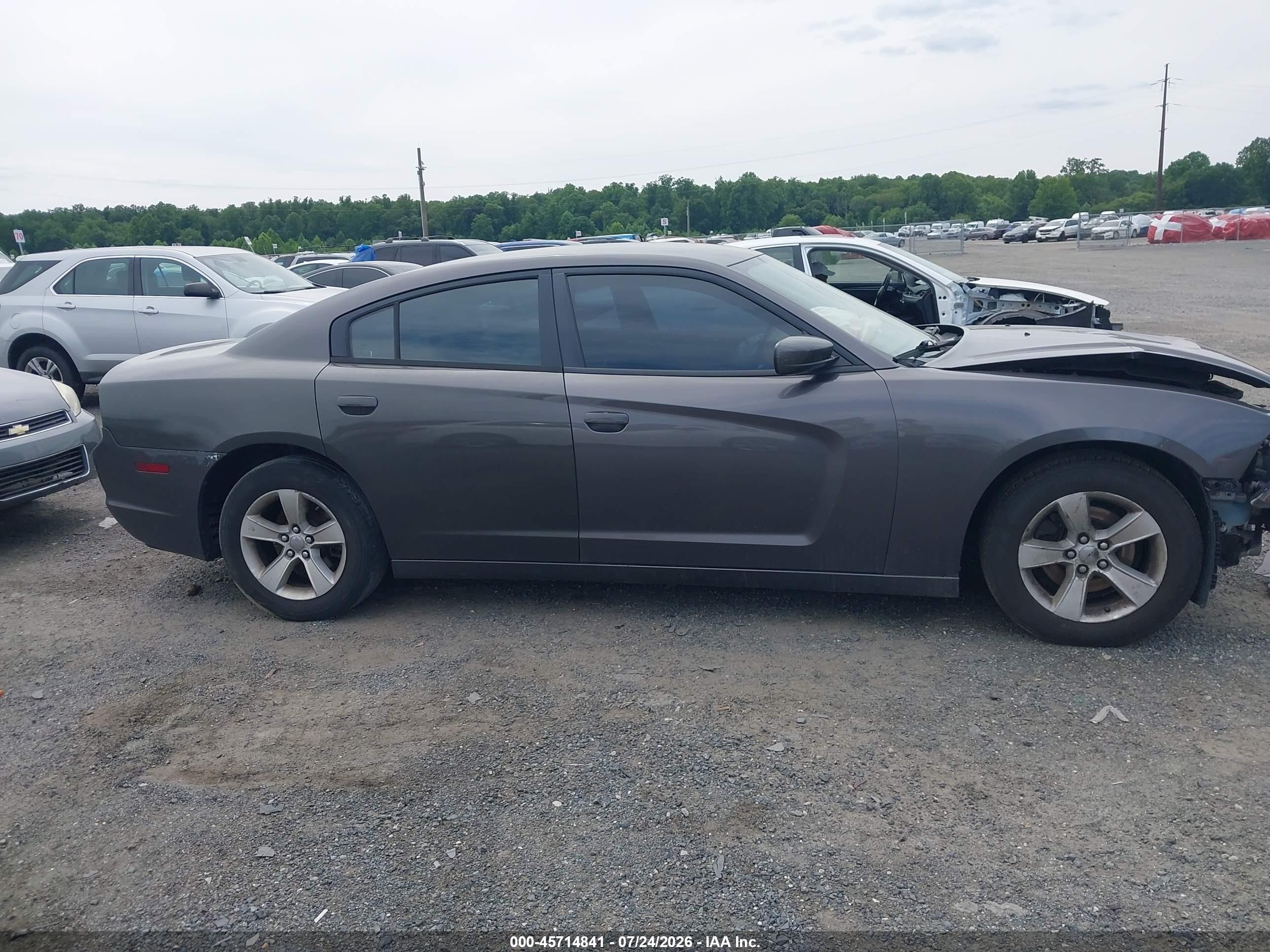 2014 Dodge Charger Se Gray vin: 2C3CDXBG0EH357531