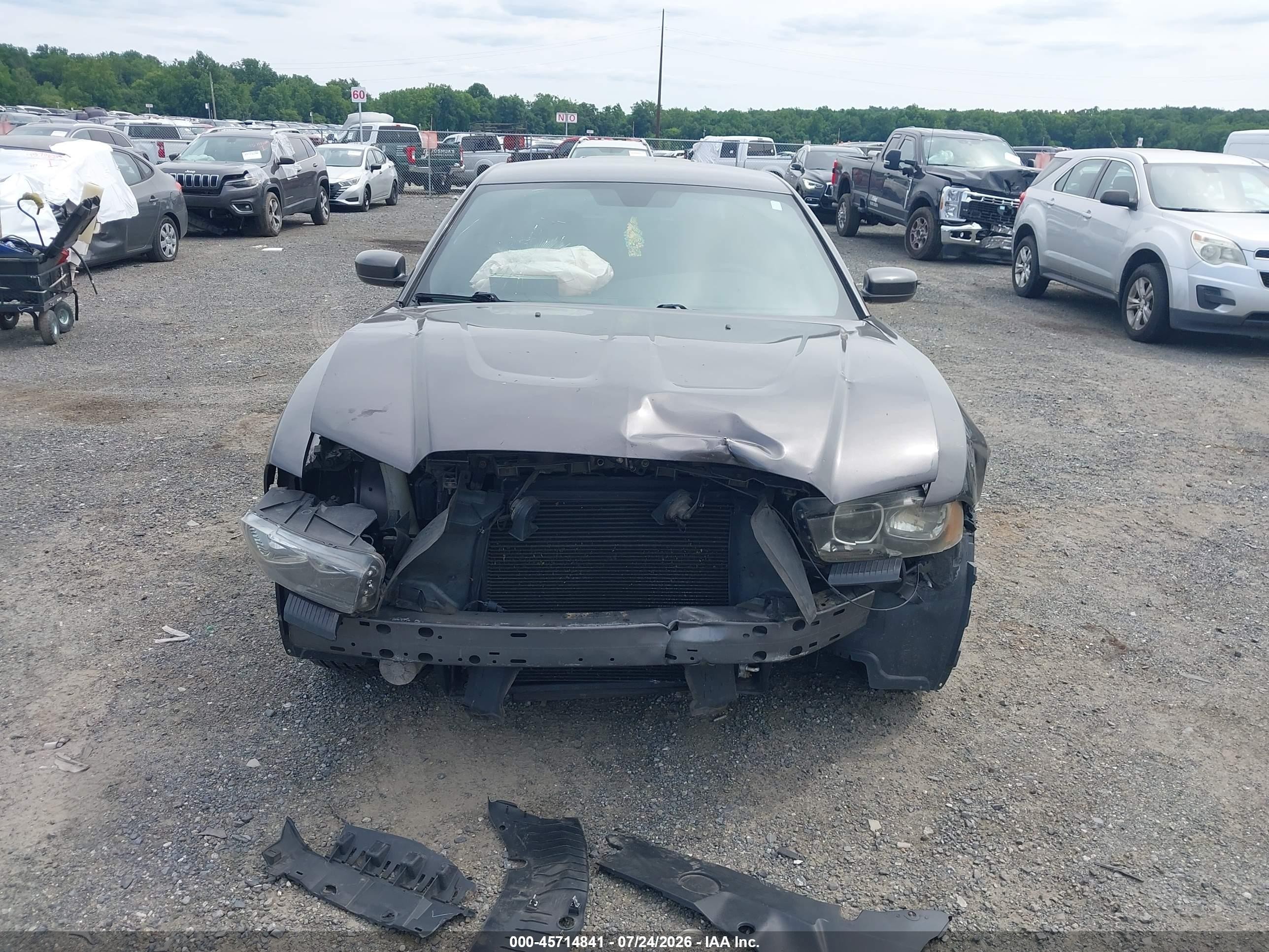2014 Dodge Charger Se Gray vin: 2C3CDXBG0EH357531