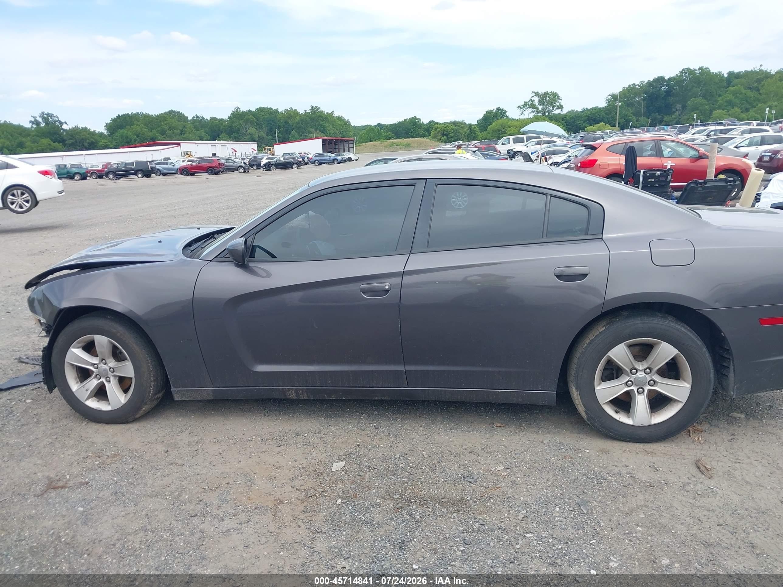 2014 Dodge Charger Se Gray vin: 2C3CDXBG0EH357531