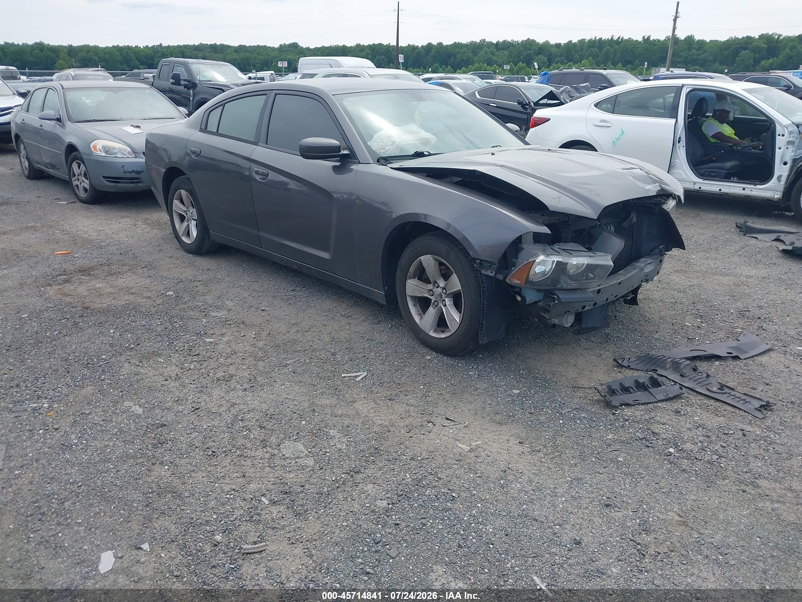 2014 Dodge Charger Se Gray vin: 2C3CDXBG0EH357531