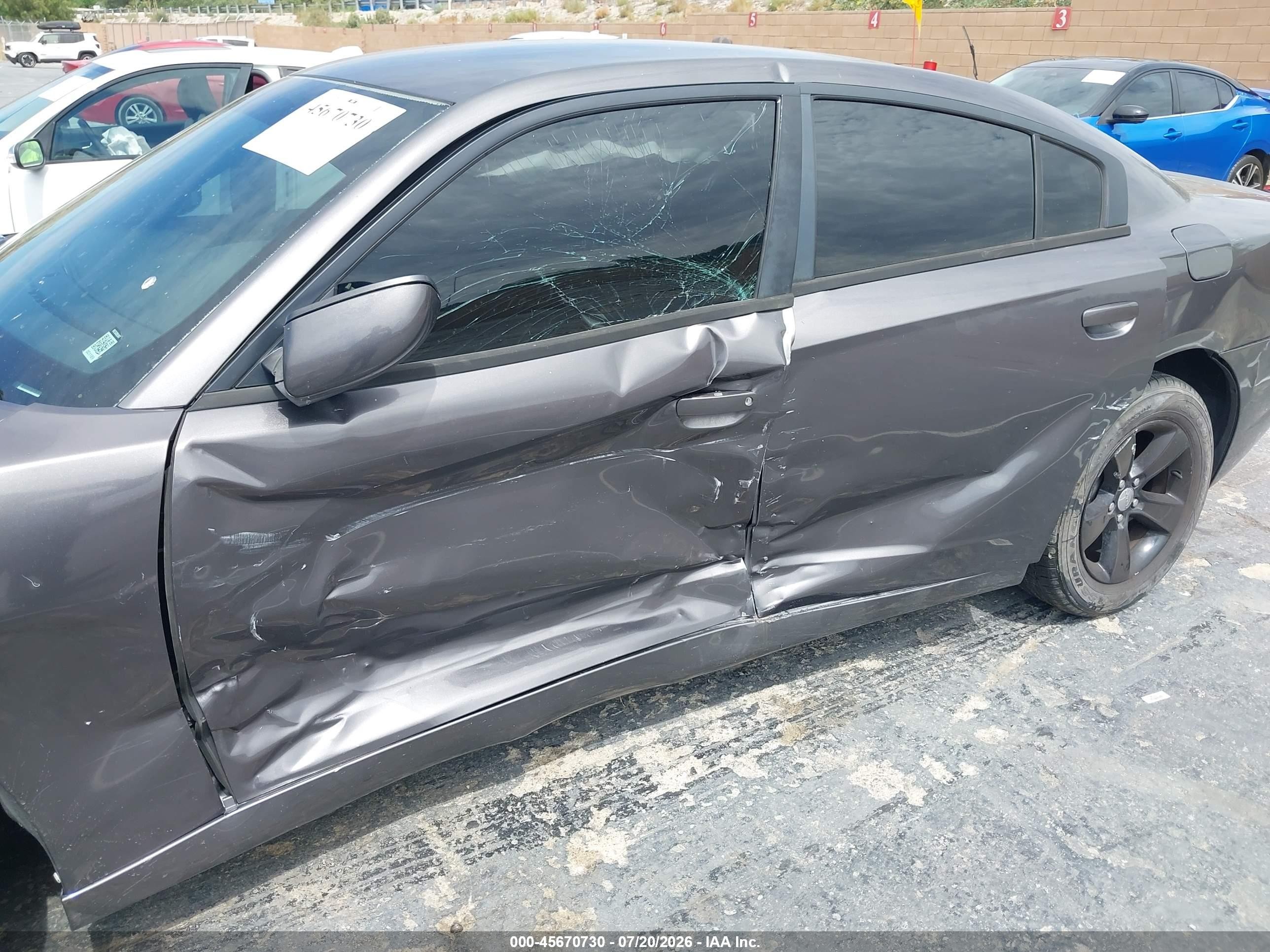 2014 Dodge Charger Se Gray vin: 2C3CDXBG0EH374880
