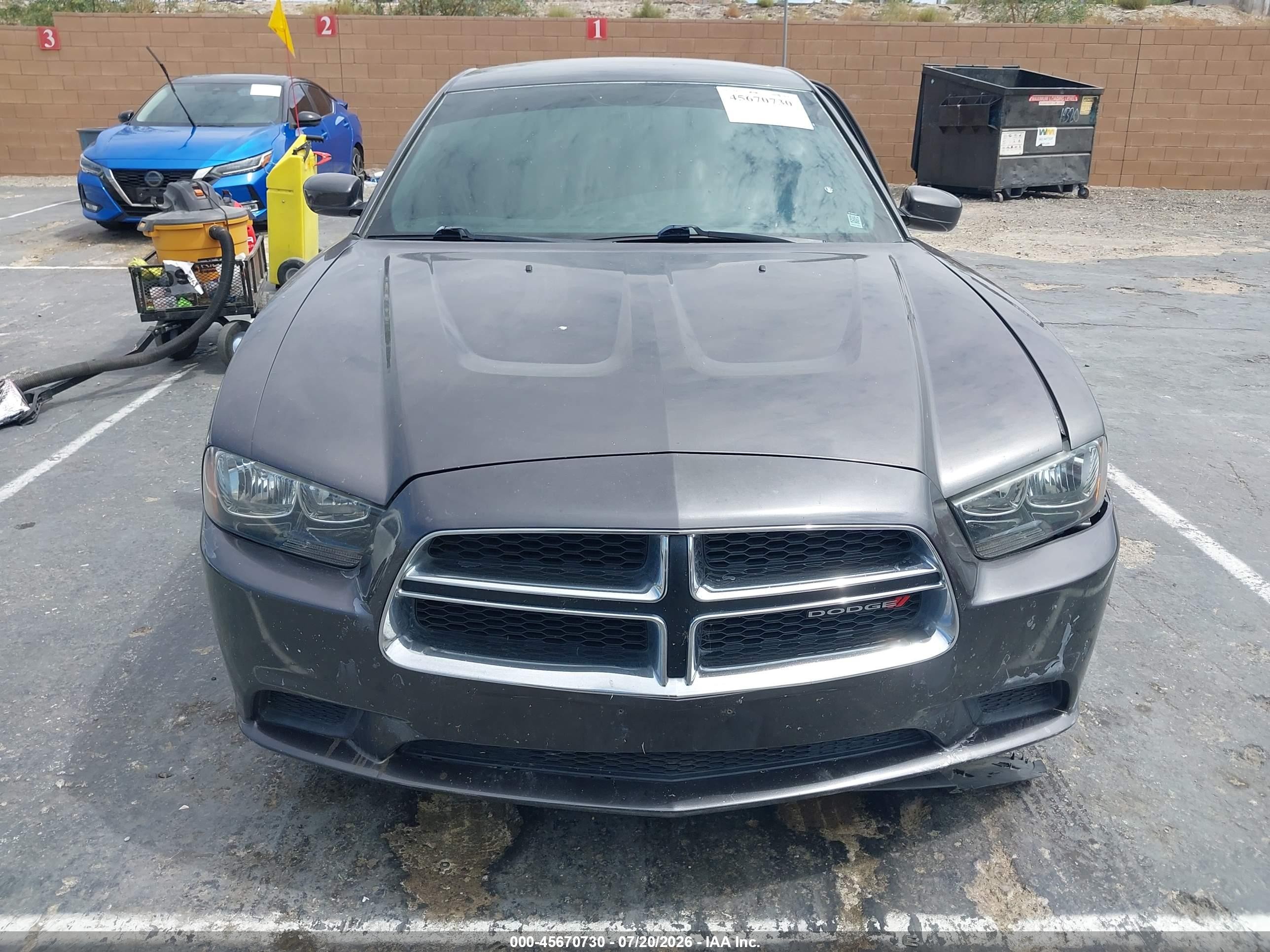 2014 Dodge Charger Se Gray vin: 2C3CDXBG0EH374880
