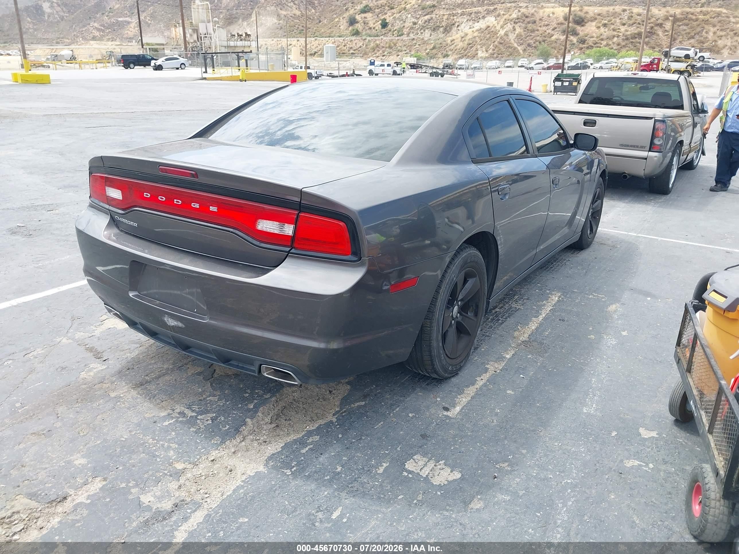 2014 Dodge Charger Se Gray vin: 2C3CDXBG0EH374880