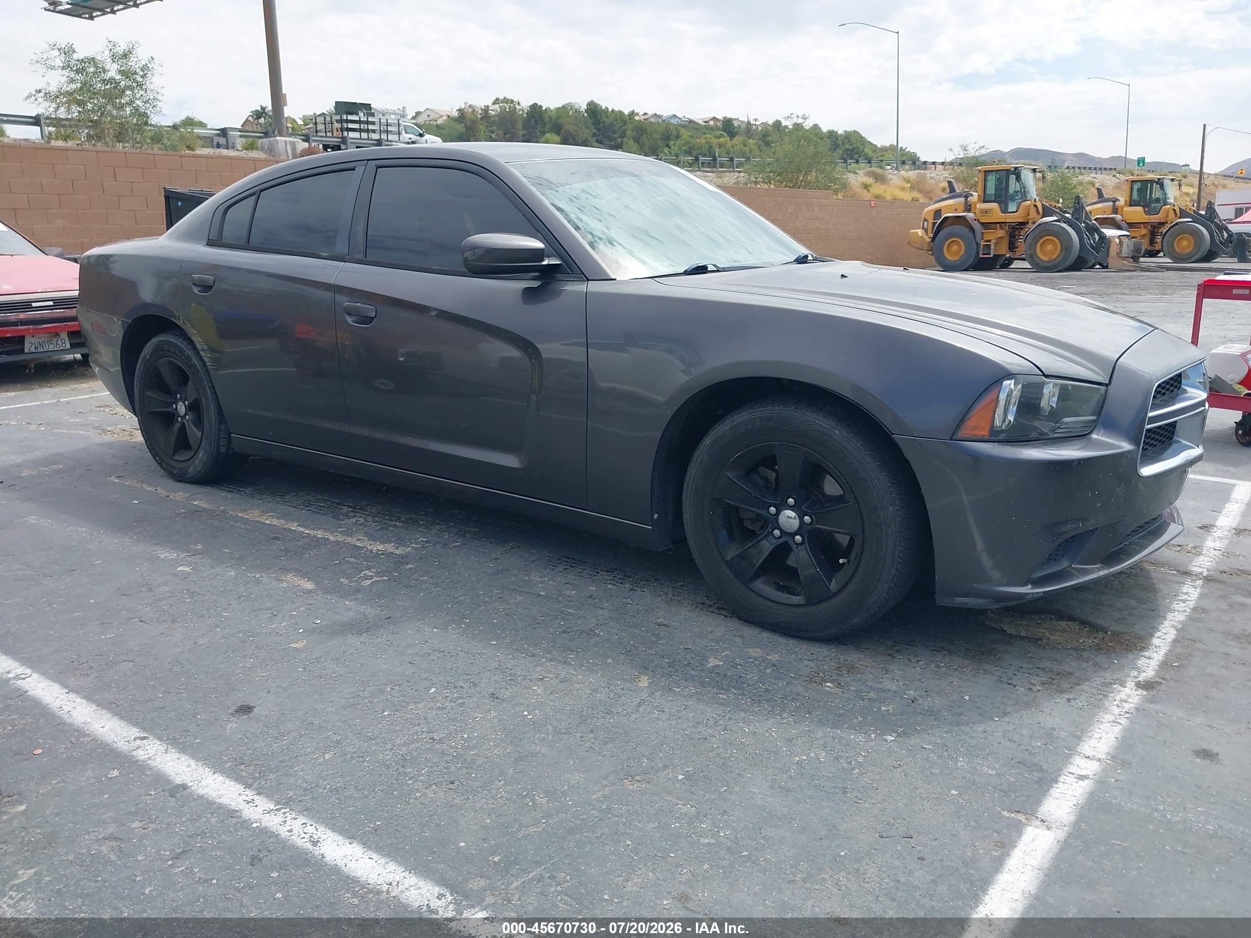 2014 Dodge Charger Se Gray vin: 2C3CDXBG0EH374880