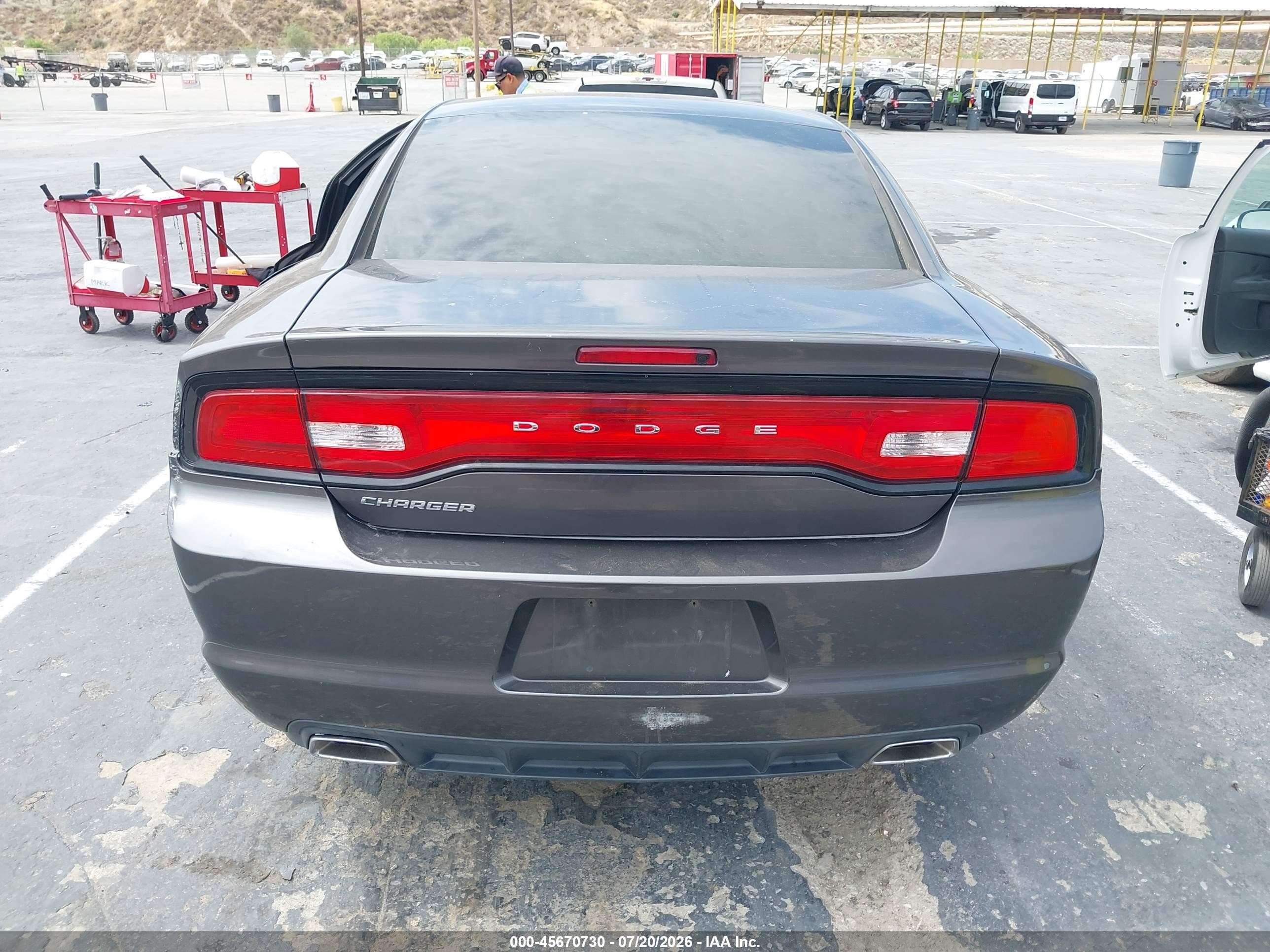 2014 Dodge Charger Se Gray vin: 2C3CDXBG0EH374880