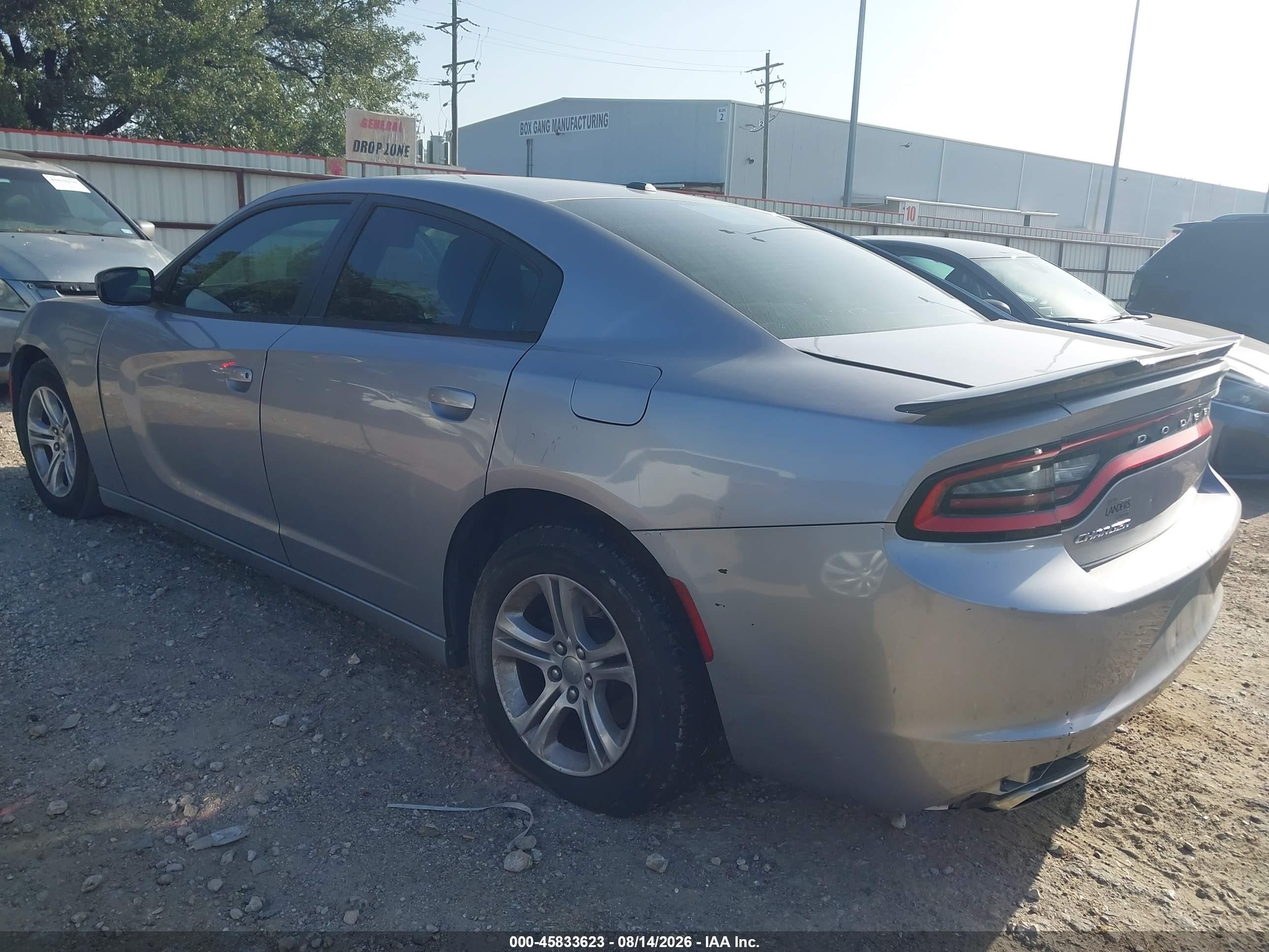 2015 Dodge Charger Se Gray vin: 2C3CDXBG0FH724767