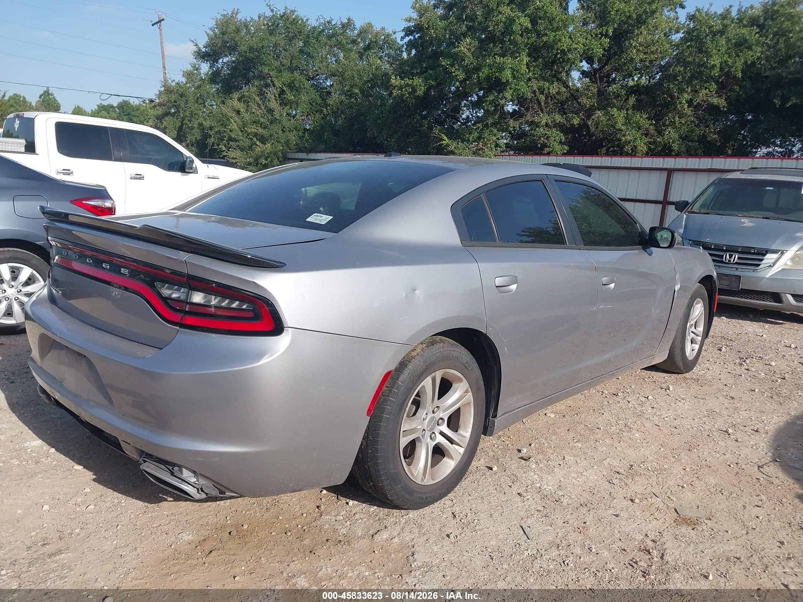 2015 Dodge Charger Se Gray vin: 2C3CDXBG0FH724767
