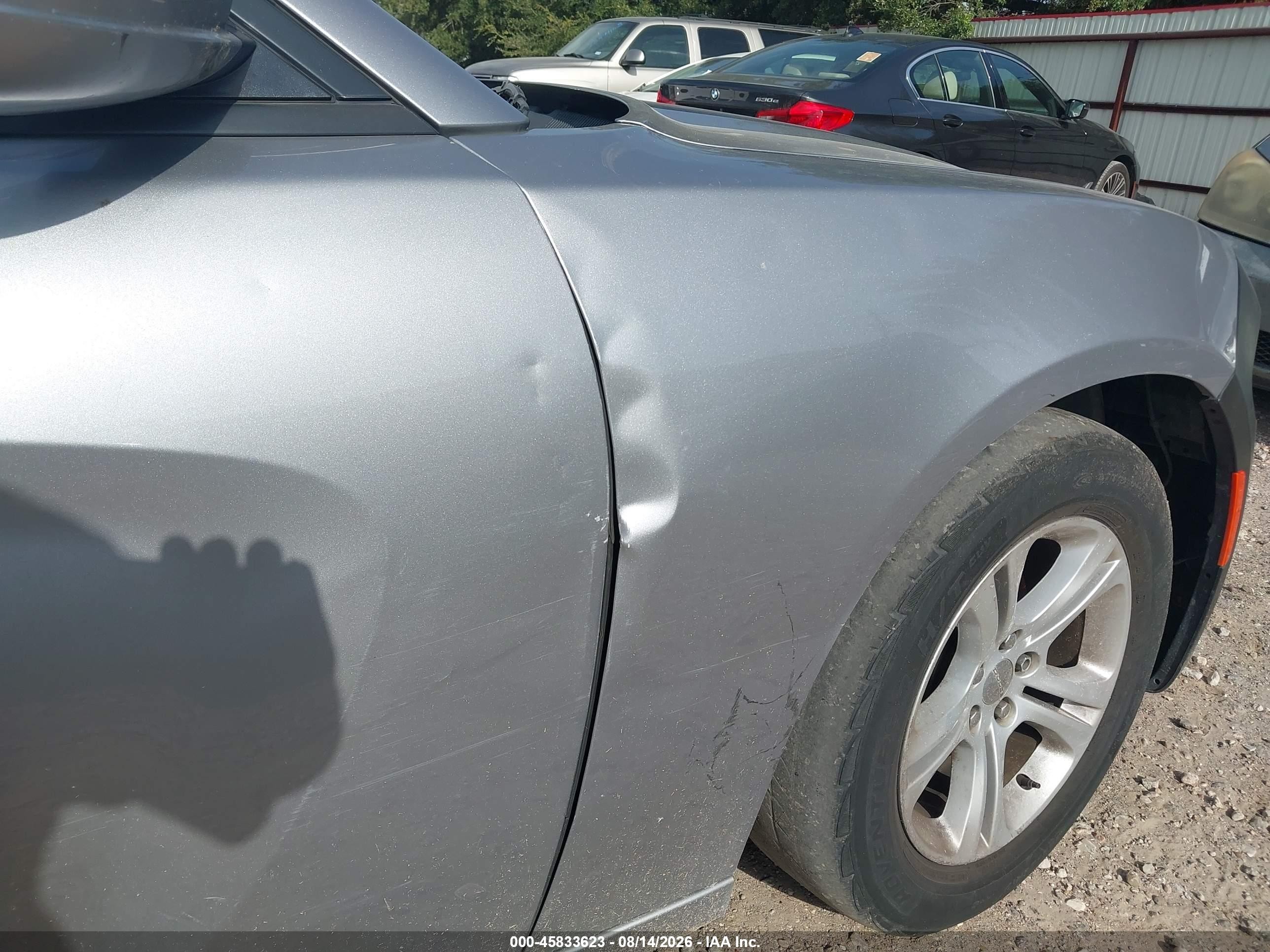 2015 Dodge Charger Se Gray vin: 2C3CDXBG0FH724767