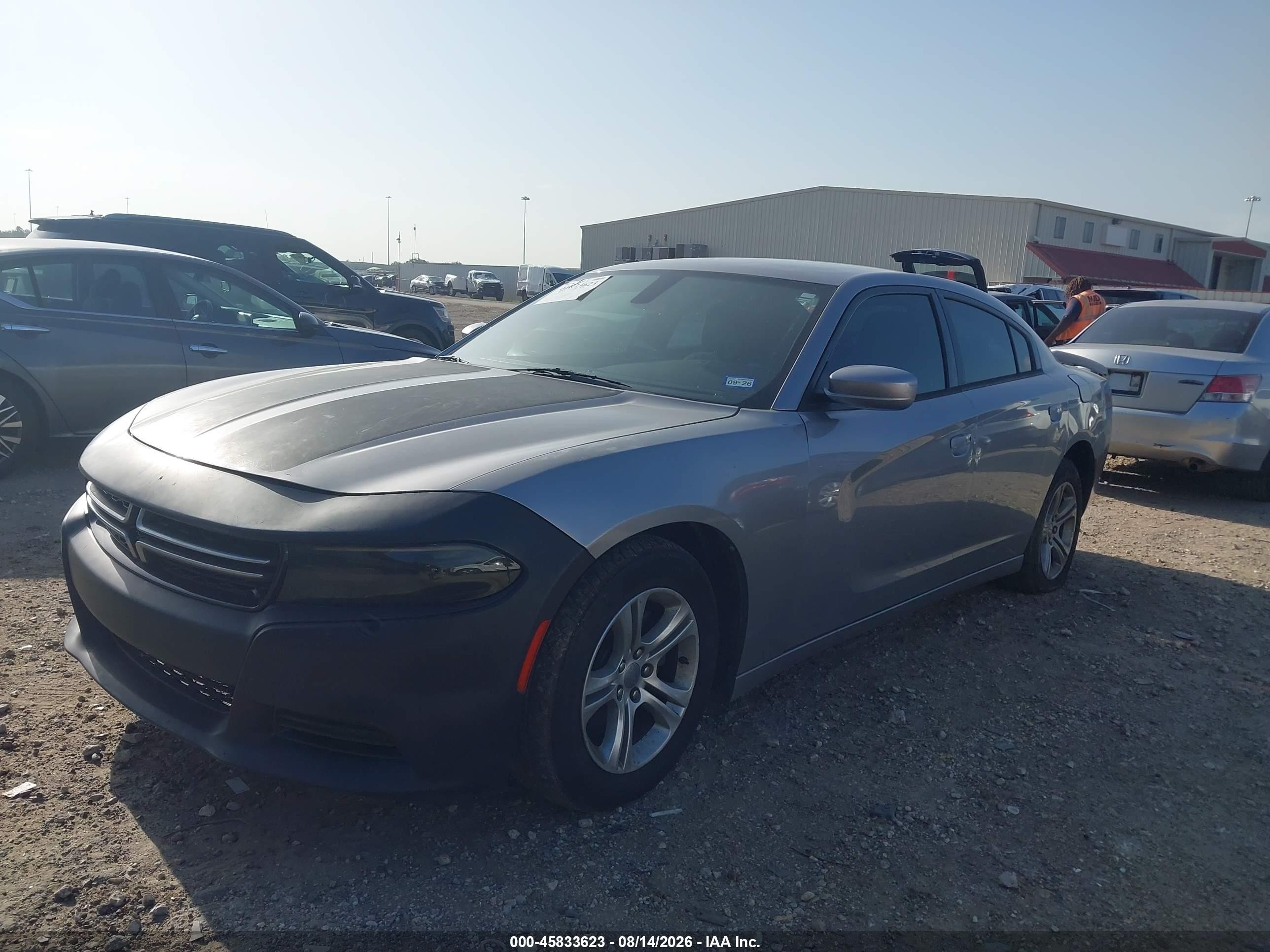 2015 Dodge Charger Se Gray vin: 2C3CDXBG0FH724767