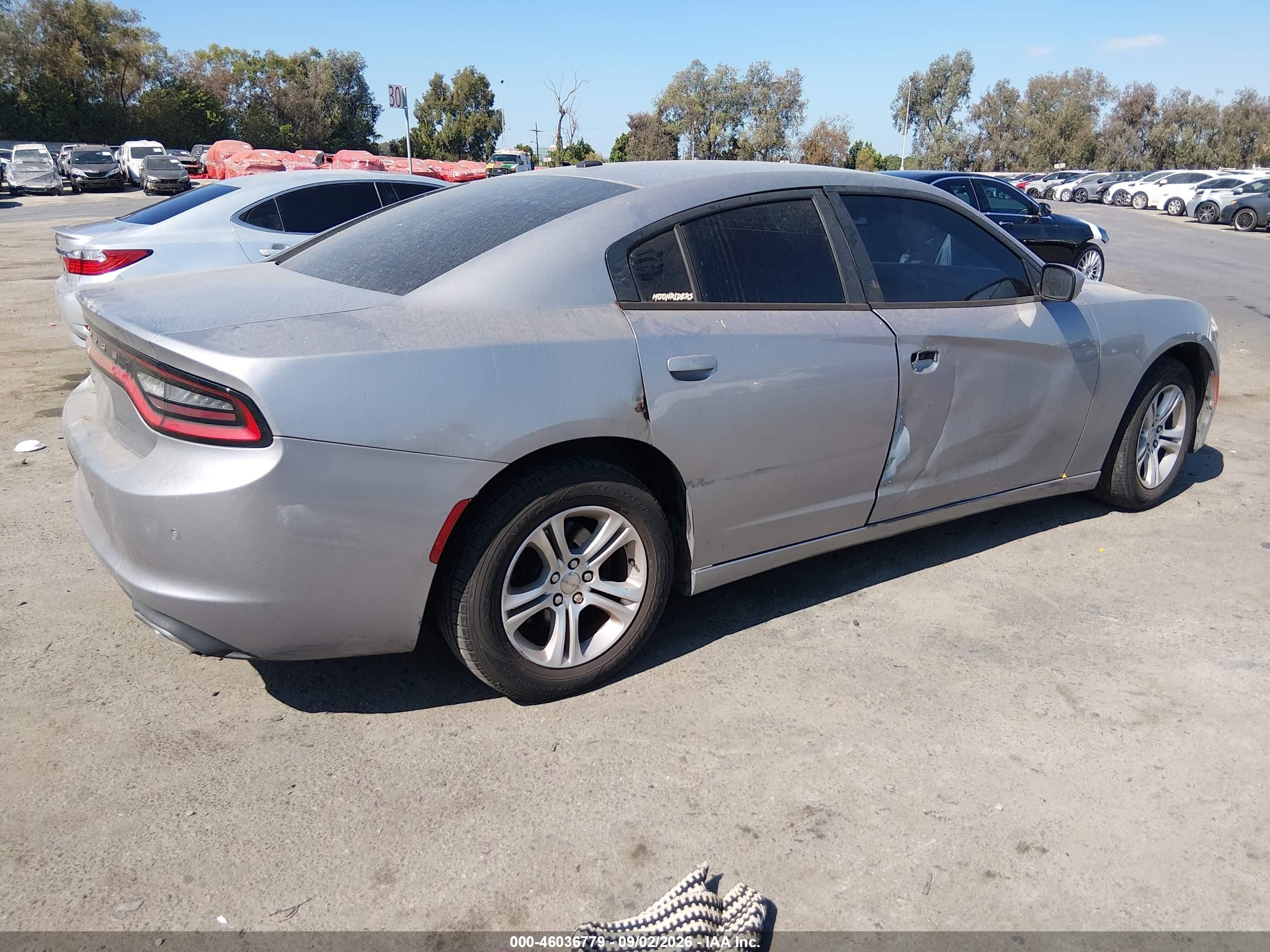 2015 Dodge Charger Se Silver vin: 2C3CDXBG0FH748275
