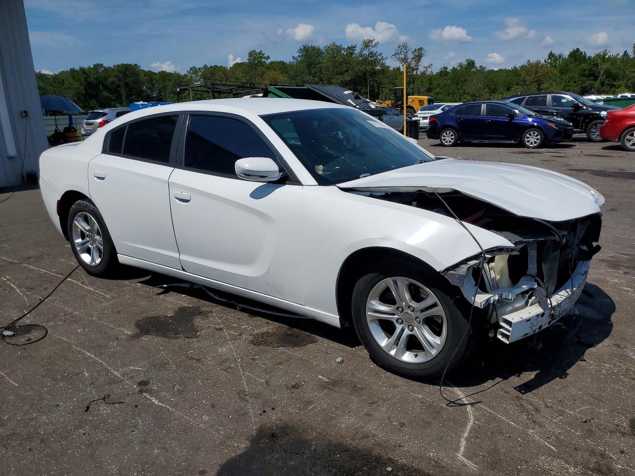 2015 Dodge Charger Se White vin: 2C3CDXBG0FH776545