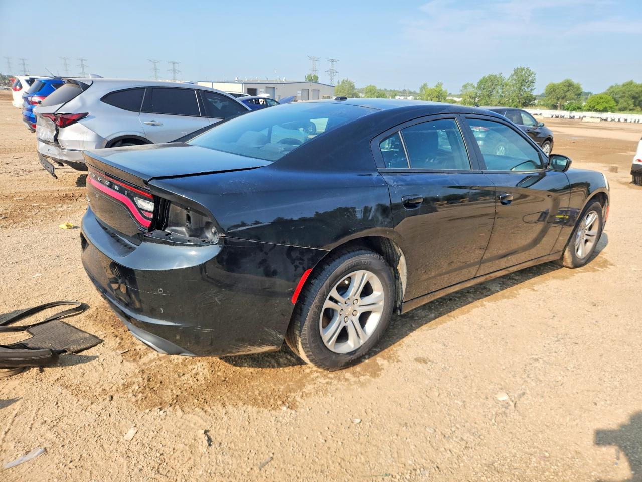 2015 Dodge Charger Se Black vin: 2C3CDXBG0FH790008