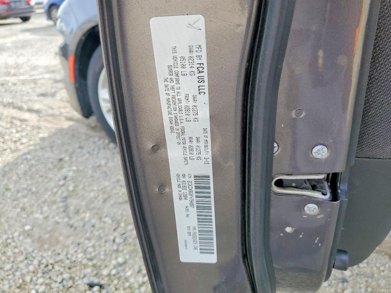 2015 Dodge Charger Se Gray vin: 2C3CDXBG0FH794897