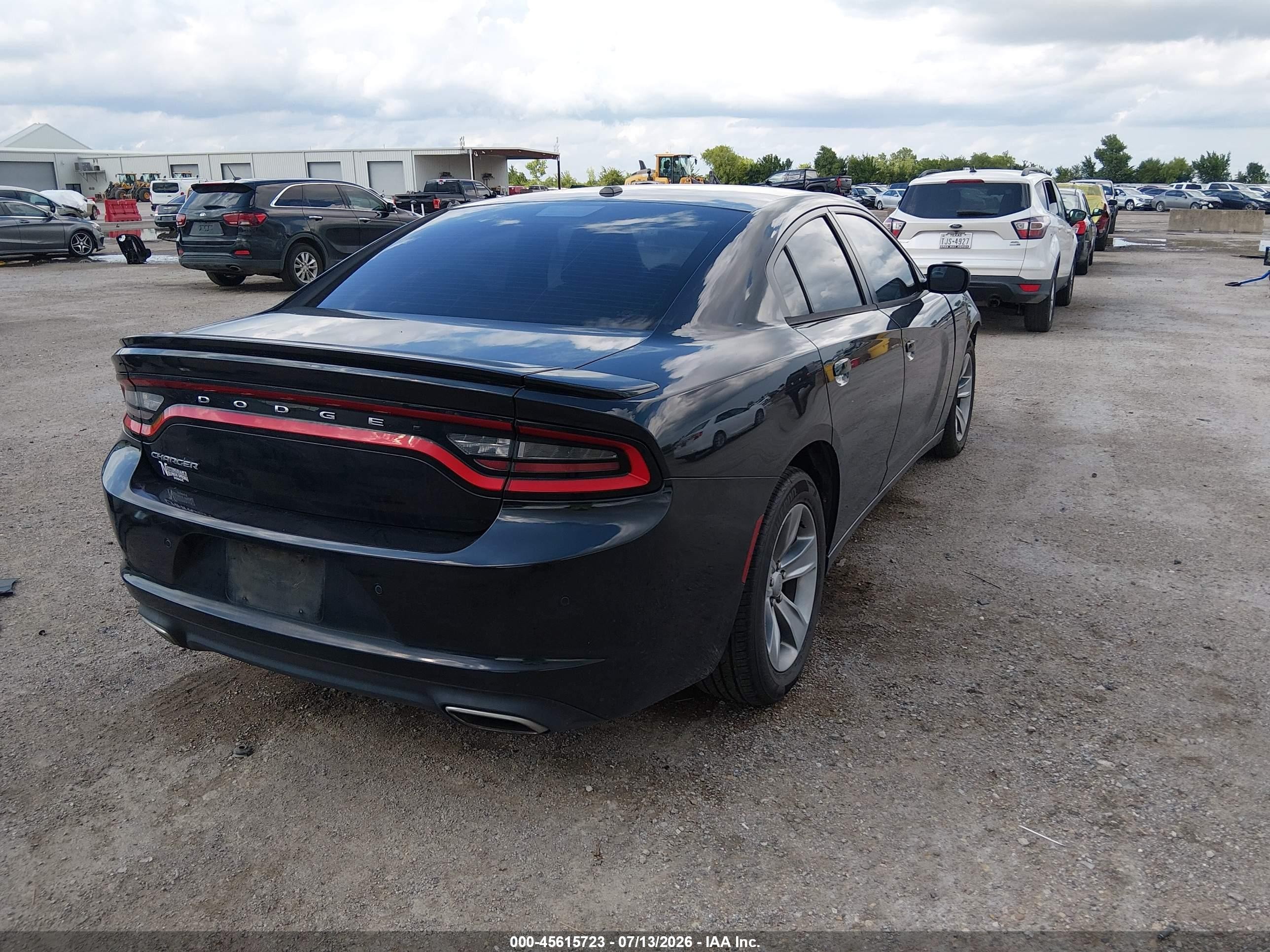 2015 Dodge Charger Se Black vin: 2C3CDXBG0FH866679