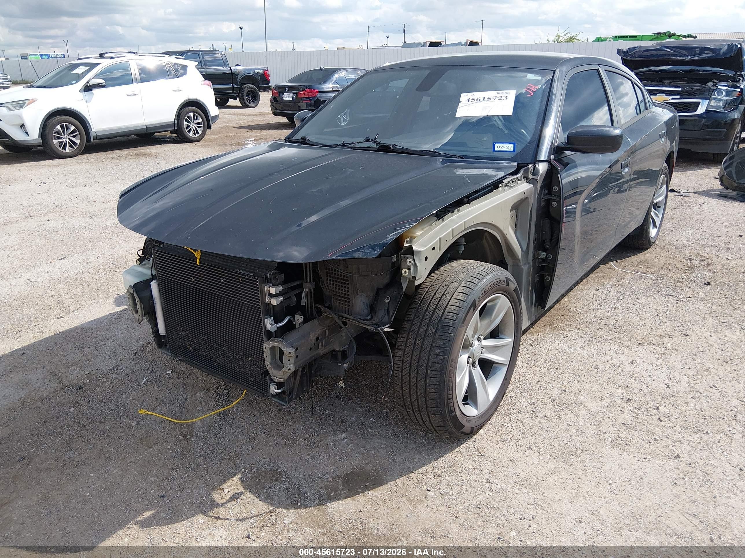 2015 Dodge Charger Se Black vin: 2C3CDXBG0FH866679