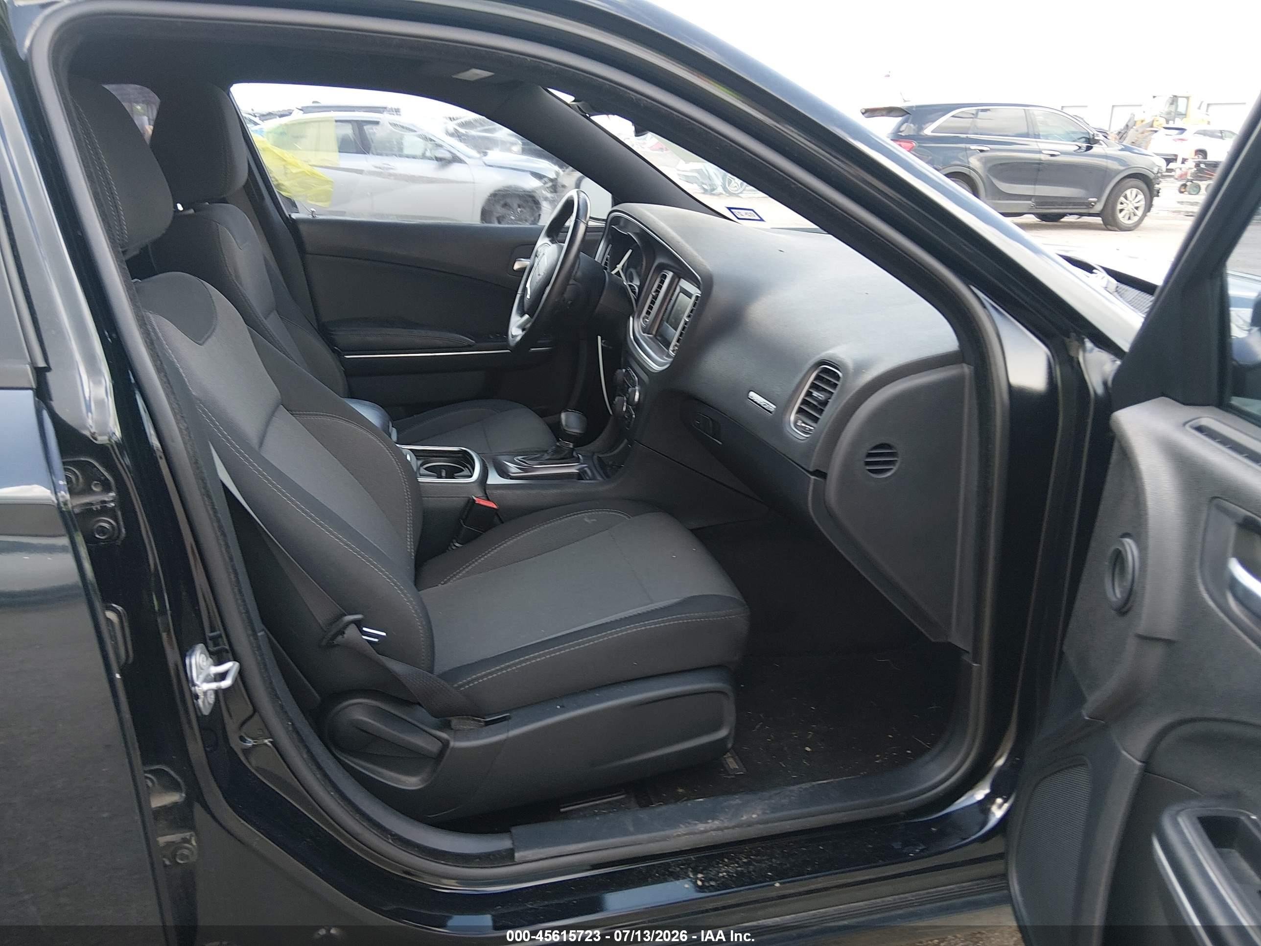 2015 Dodge Charger Se Black vin: 2C3CDXBG0FH866679
