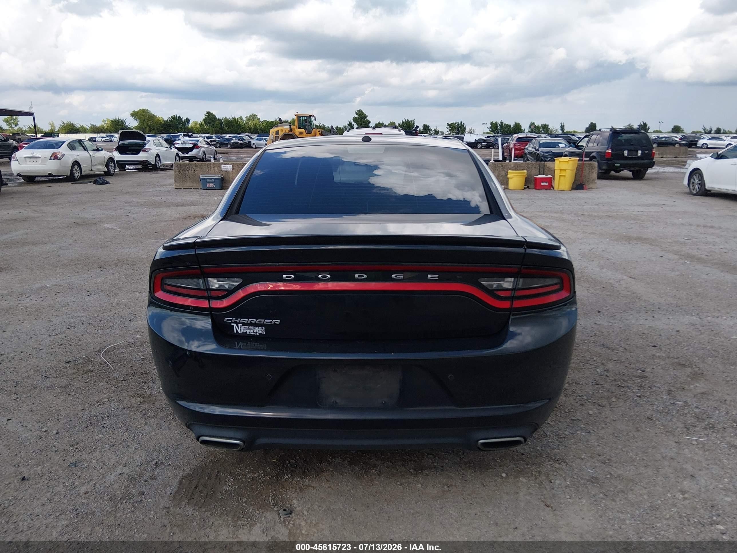 2015 Dodge Charger Se Black vin: 2C3CDXBG0FH866679