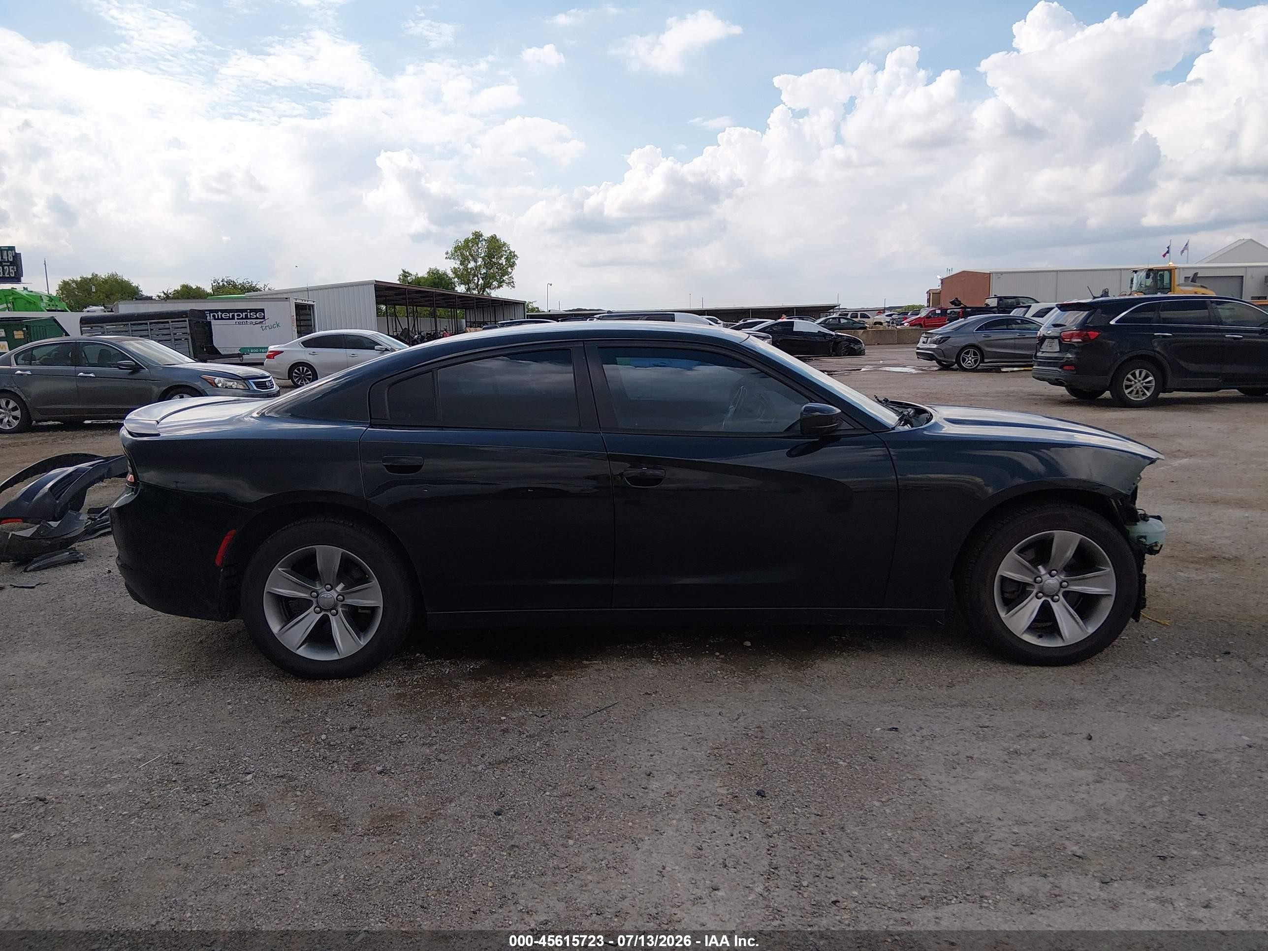 2015 Dodge Charger Se Black vin: 2C3CDXBG0FH866679