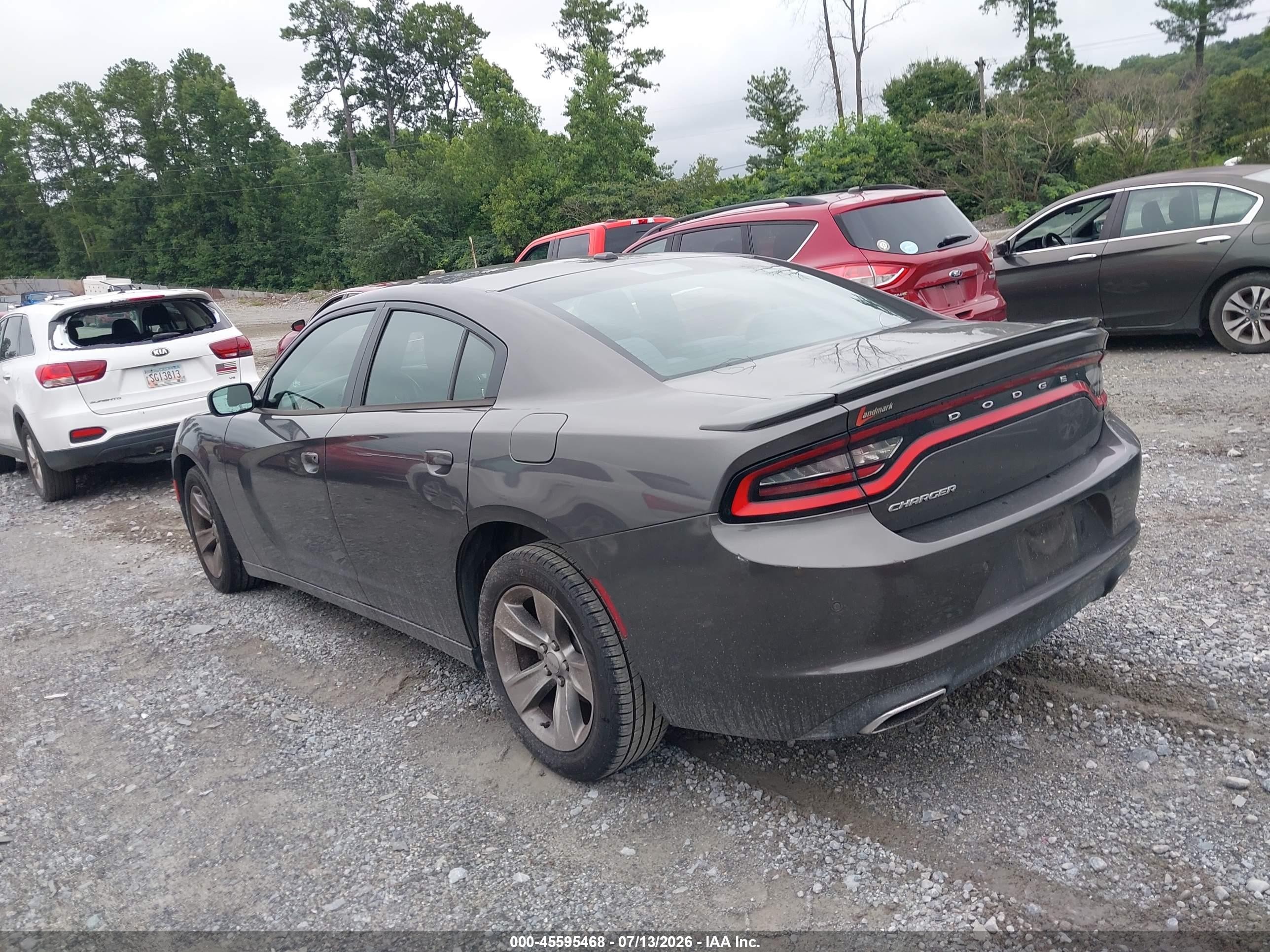2015 Dodge Charger Se Gray vin: 2C3CDXBG0FH881067