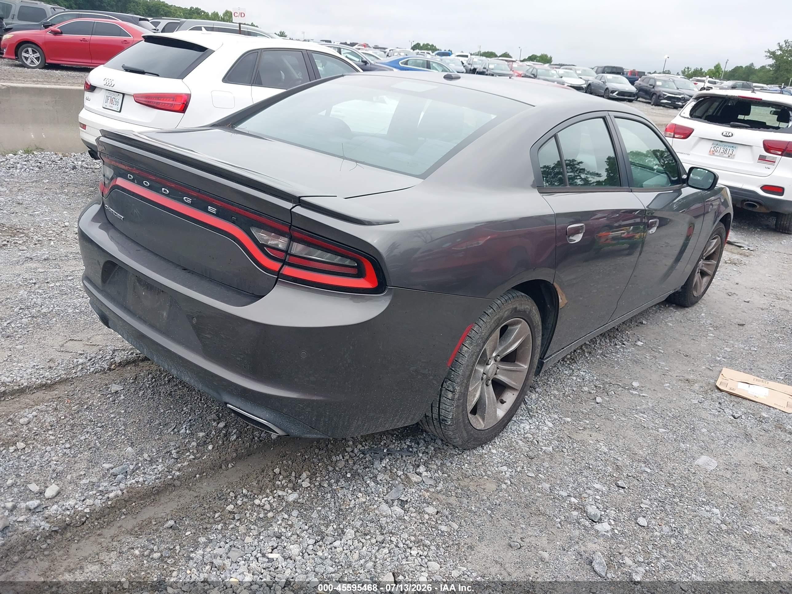 2015 Dodge Charger Se Gray vin: 2C3CDXBG0FH881067