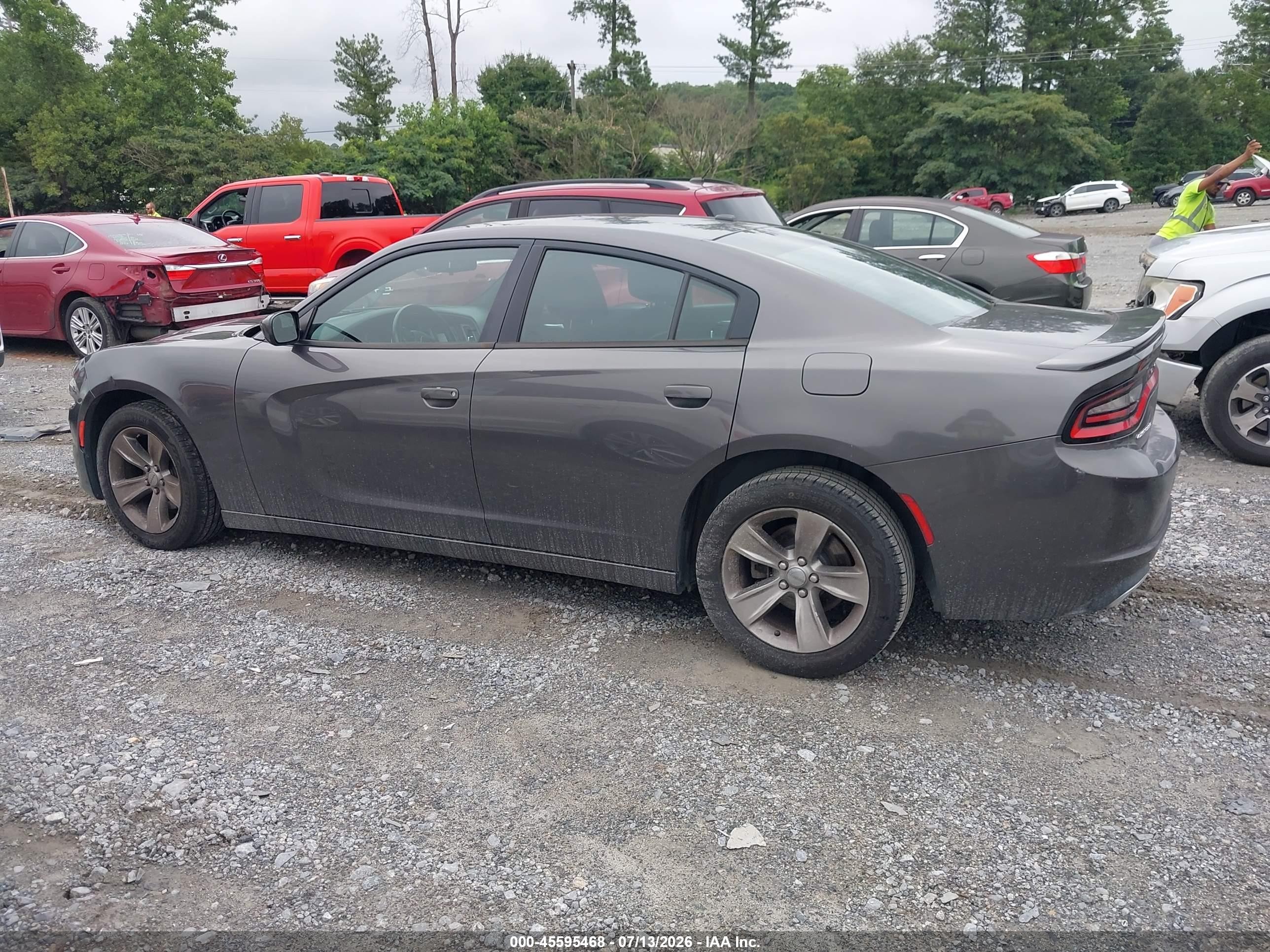 2015 Dodge Charger Se Gray vin: 2C3CDXBG0FH881067