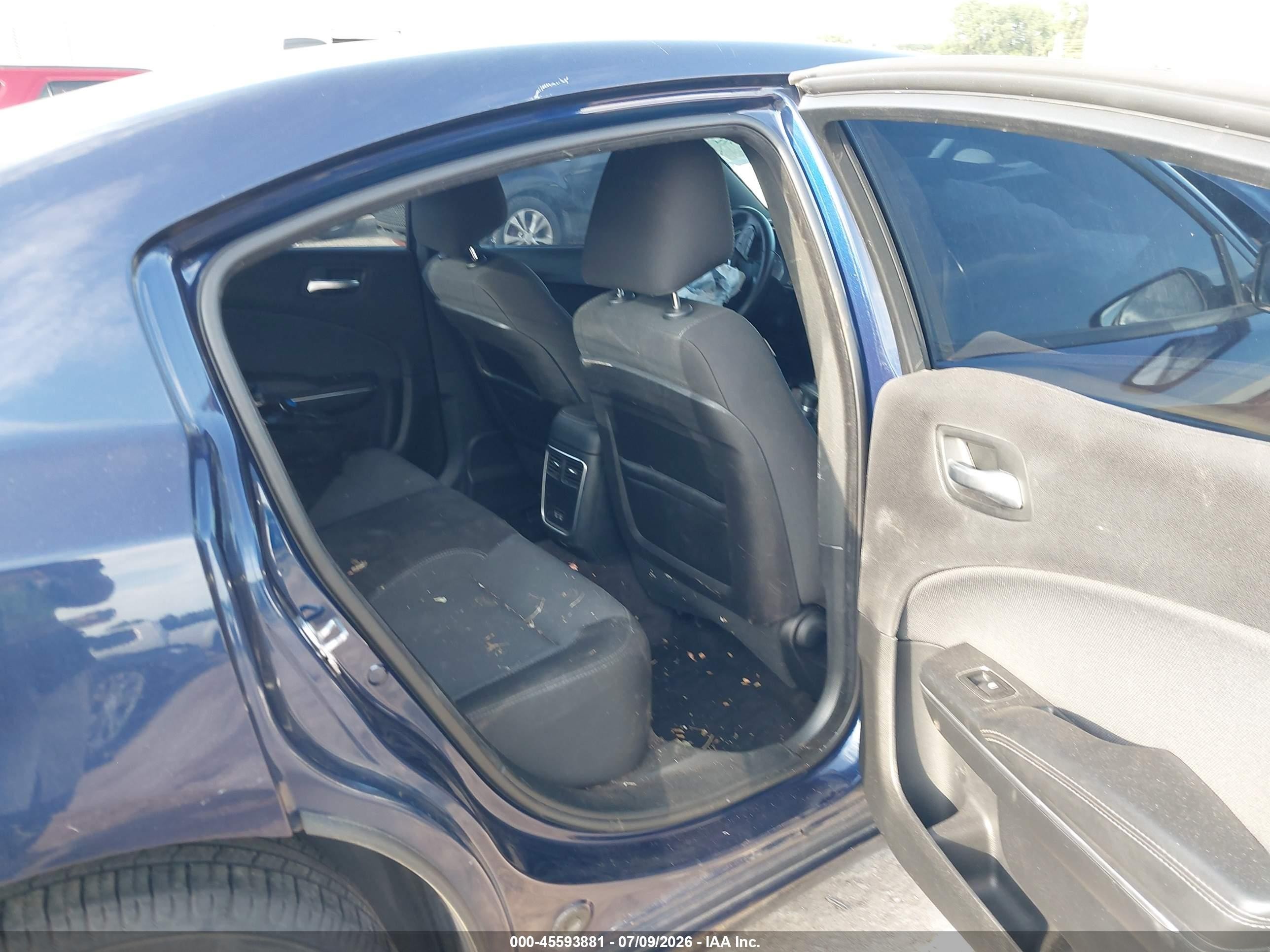 2017 Dodge Charger Se Rwd Blue vin: 2C3CDXBG0HH547463