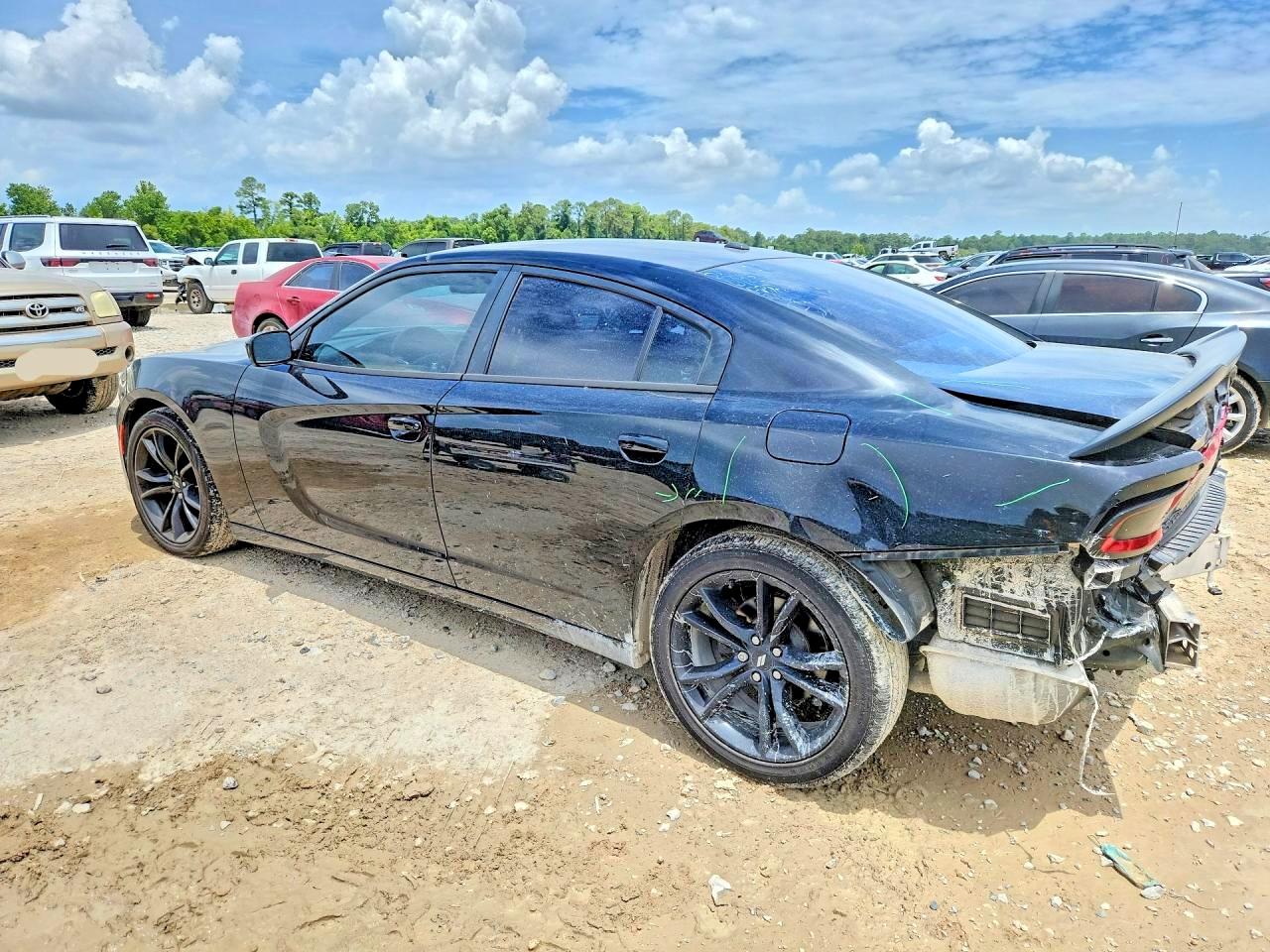 2018 Dodge Charger Sxt Black vin: 2C3CDXBG0JH186208