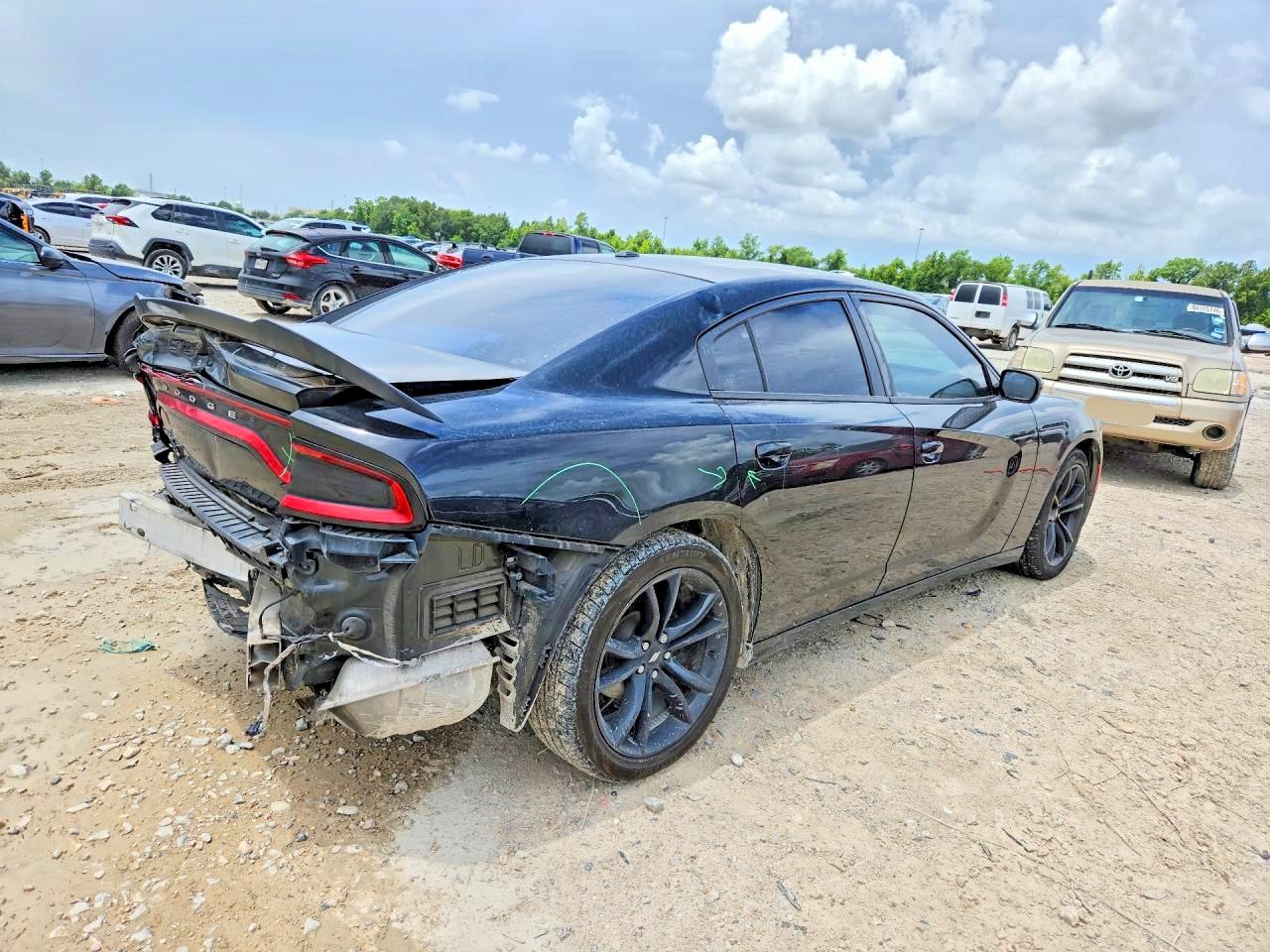 2018 Dodge Charger Sxt Black vin: 2C3CDXBG0JH186208
