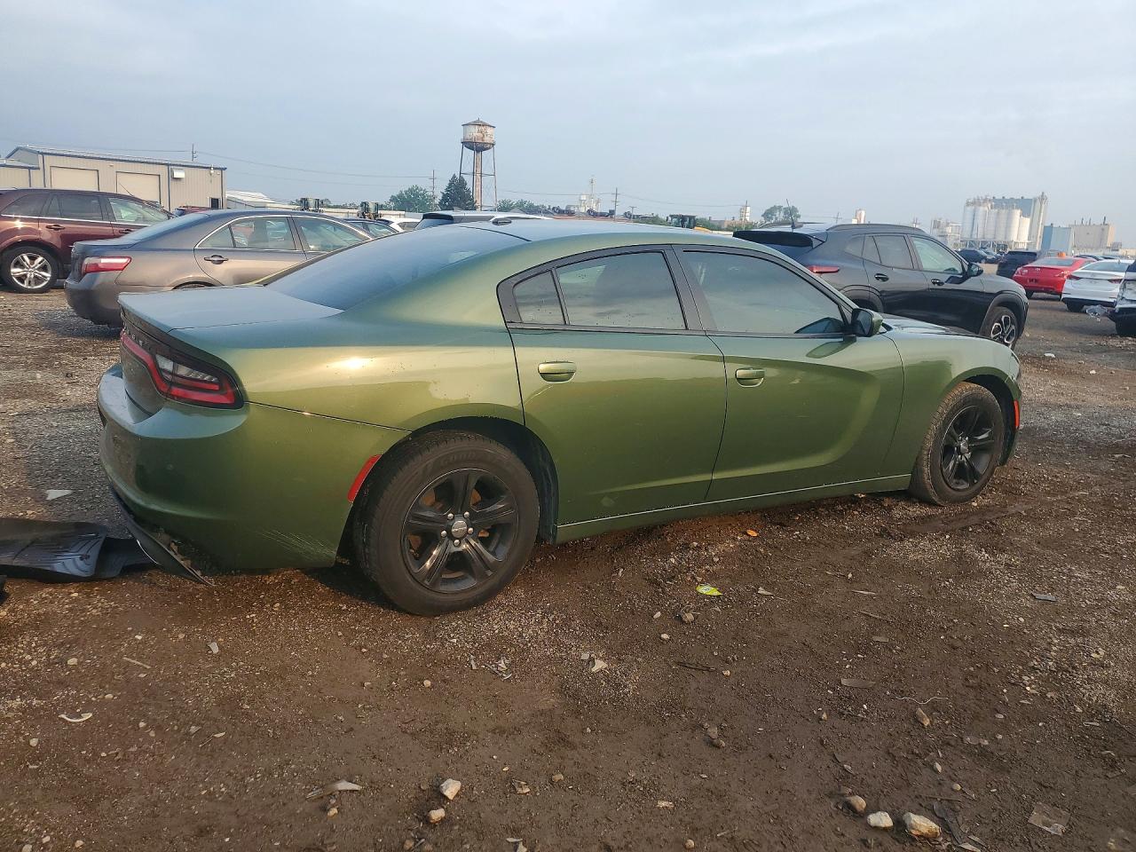 2019 Dodge Charger Sxt Зеленый vin: 2C3CDXBG0KH508198