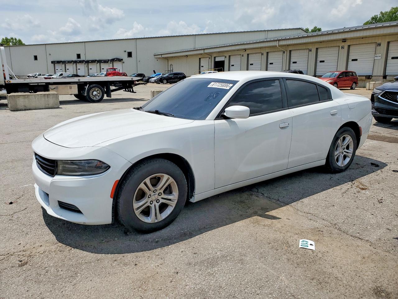 2019 Dodge Charger Sxt White vin: 2C3CDXBG0KH664306