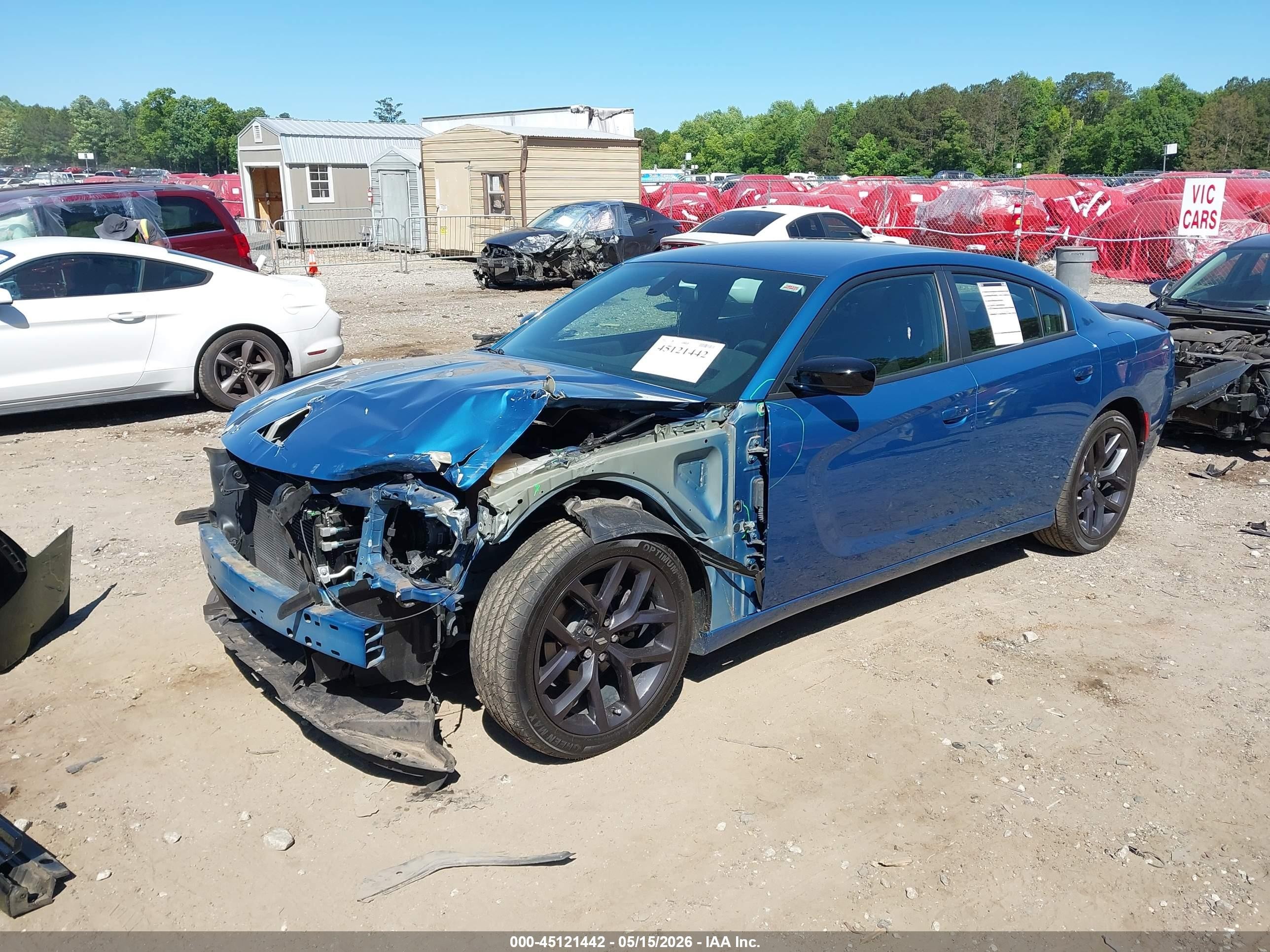 2020 Dodge Charger Sxt Rwd Blue vin: 2C3CDXBG0LH208047
