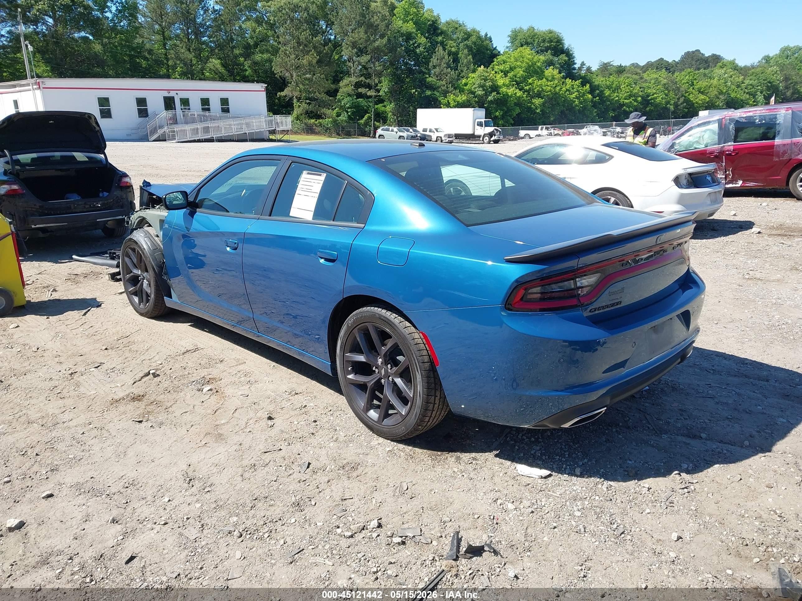 2020 Dodge Charger Sxt Rwd Blue vin: 2C3CDXBG0LH208047