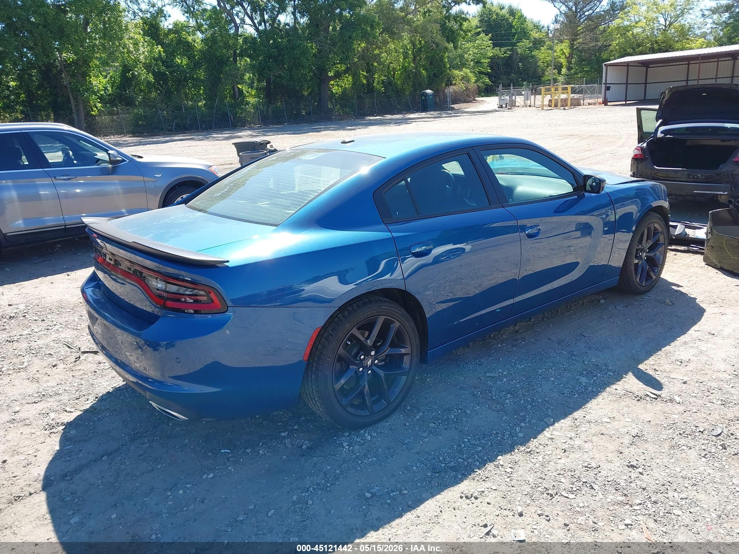 2020 Dodge Charger Sxt Rwd Blue vin: 2C3CDXBG0LH208047