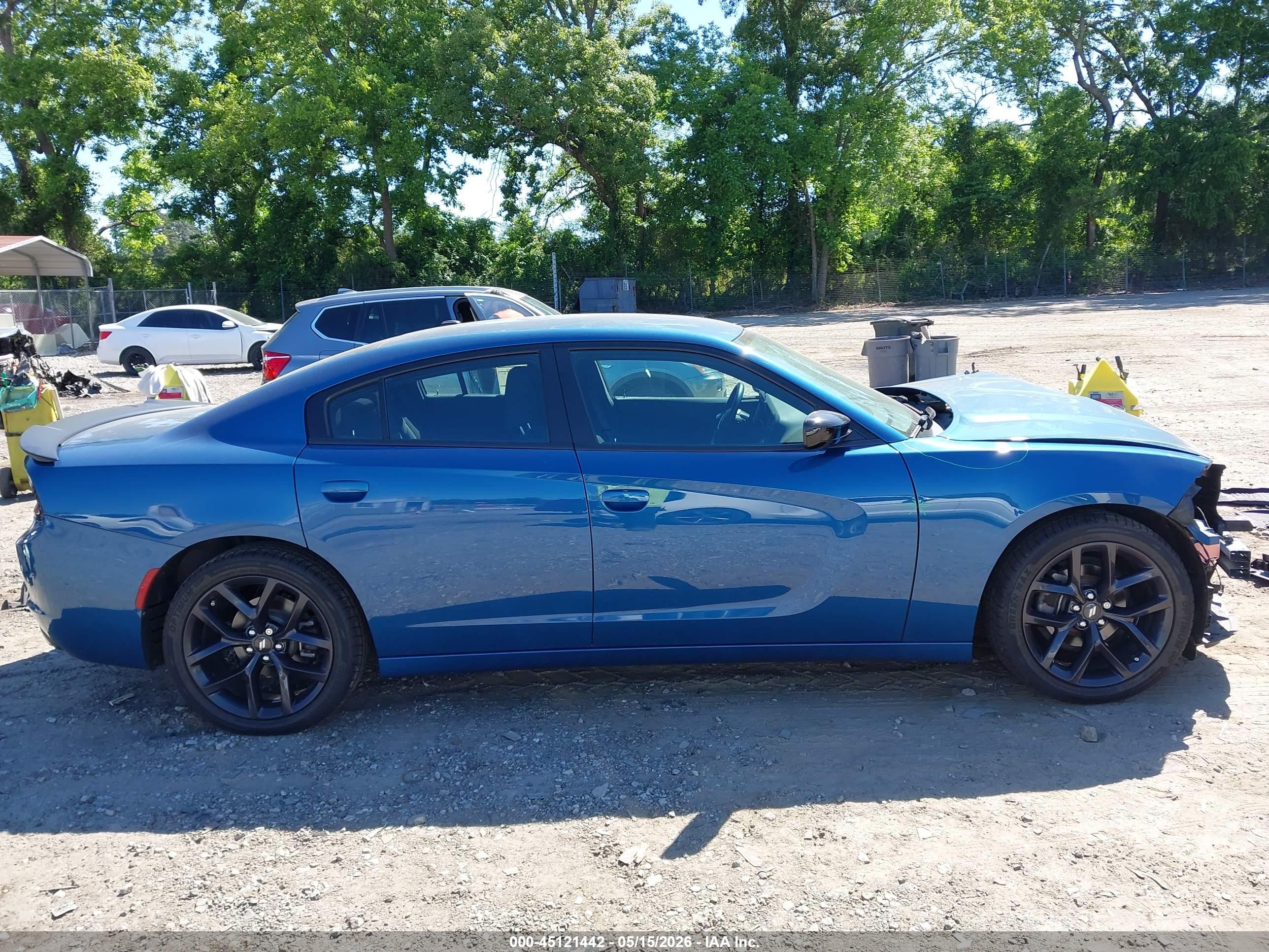 2020 Dodge Charger Sxt Rwd Blue vin: 2C3CDXBG0LH208047