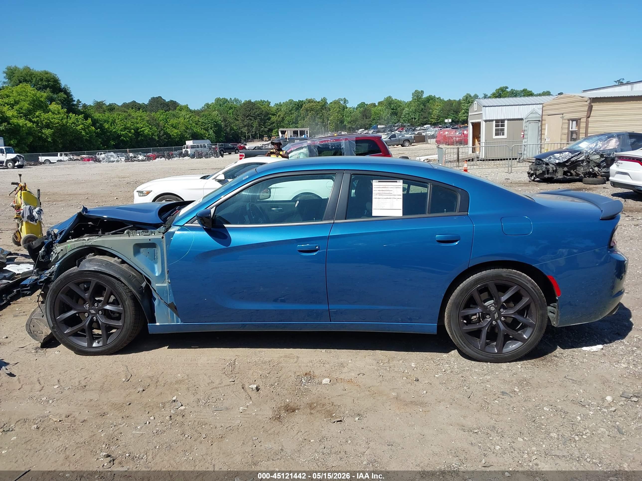 2020 Dodge Charger Sxt Rwd Blue vin: 2C3CDXBG0LH208047