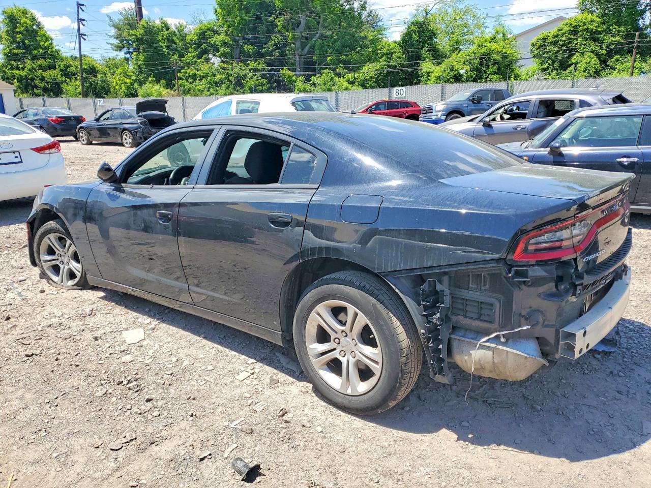 2020 Dodge Charger Sxt Черный vin: 2C3CDXBG0LH232784