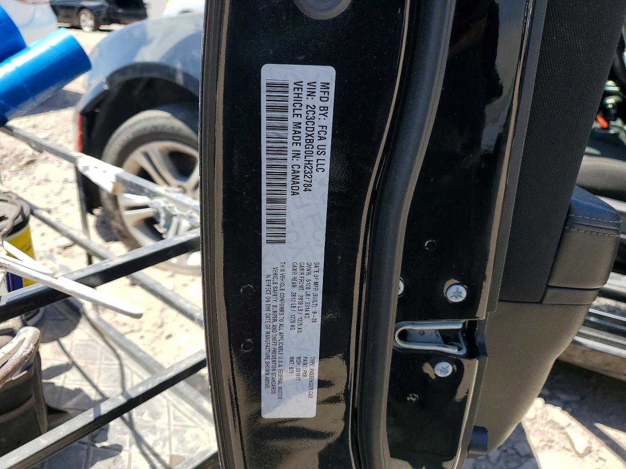 2020 Dodge Charger Sxt Черный vin: 2C3CDXBG0LH232784