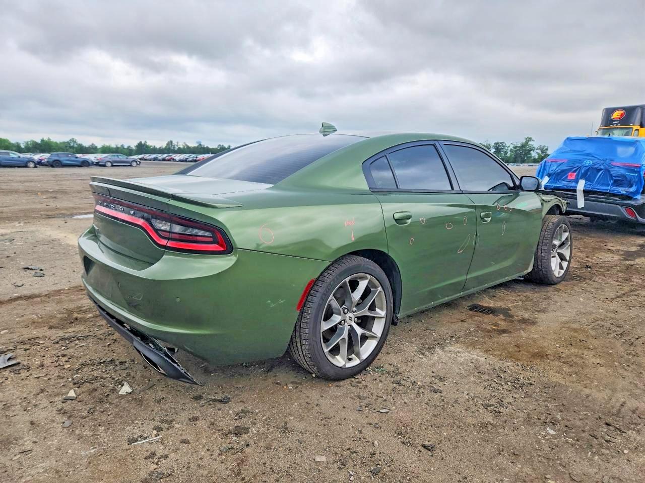2020 Dodge Charger Sxt Green vin: 2C3CDXBG0LH237922