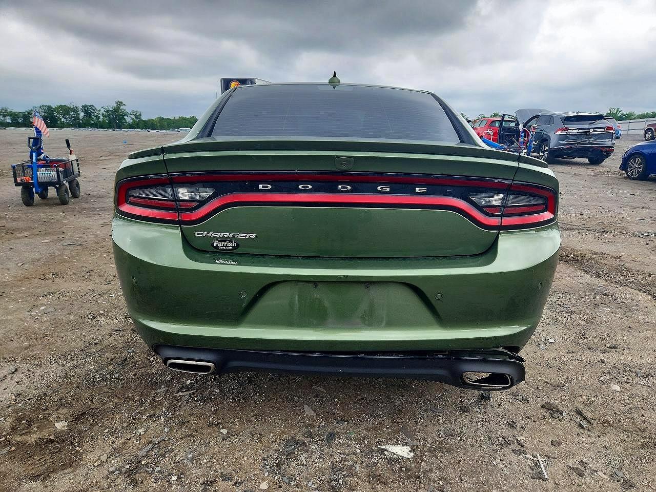 2020 Dodge Charger Sxt Green vin: 2C3CDXBG0LH237922