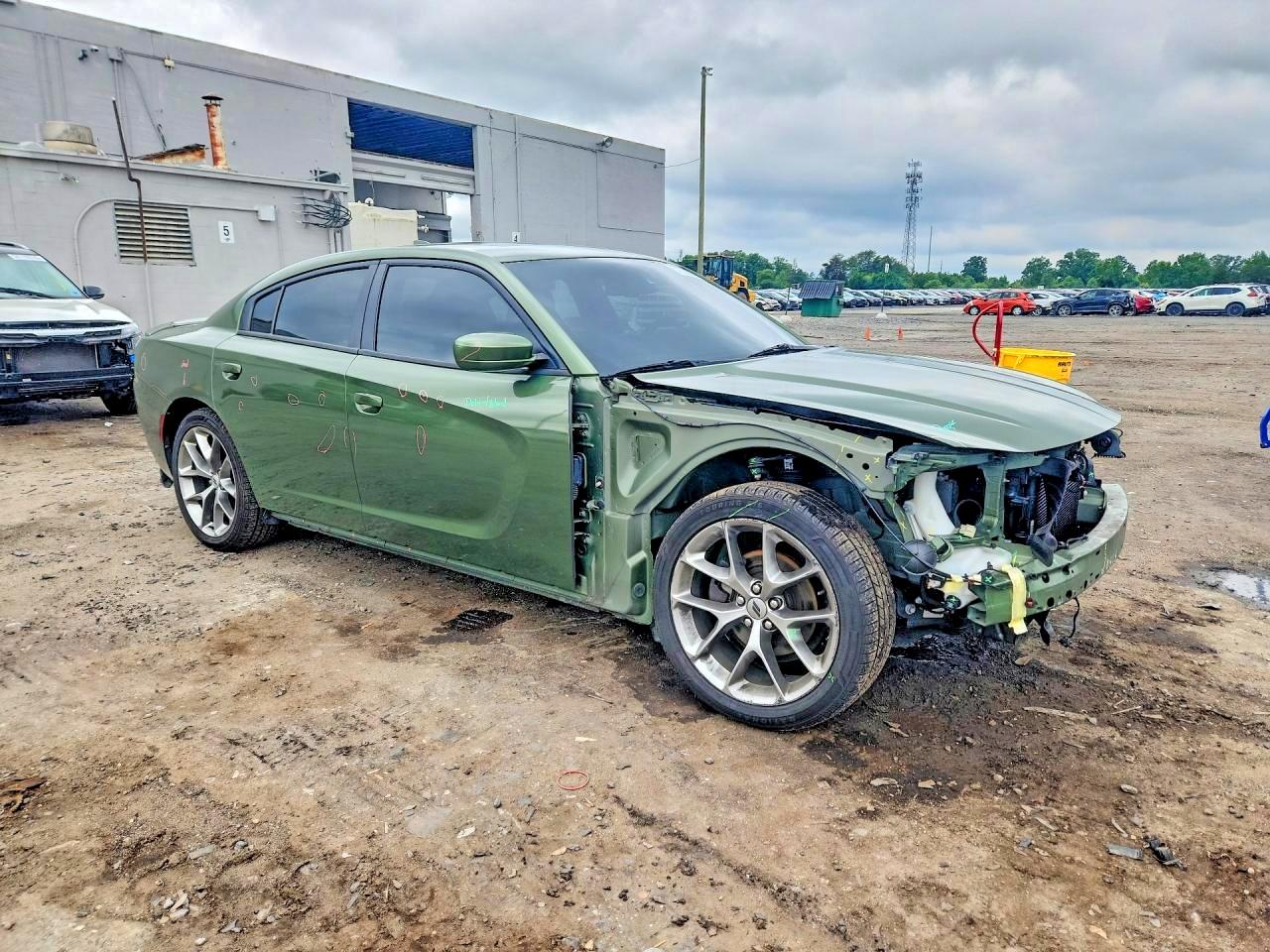 2020 Dodge Charger Sxt Green vin: 2C3CDXBG0LH237922