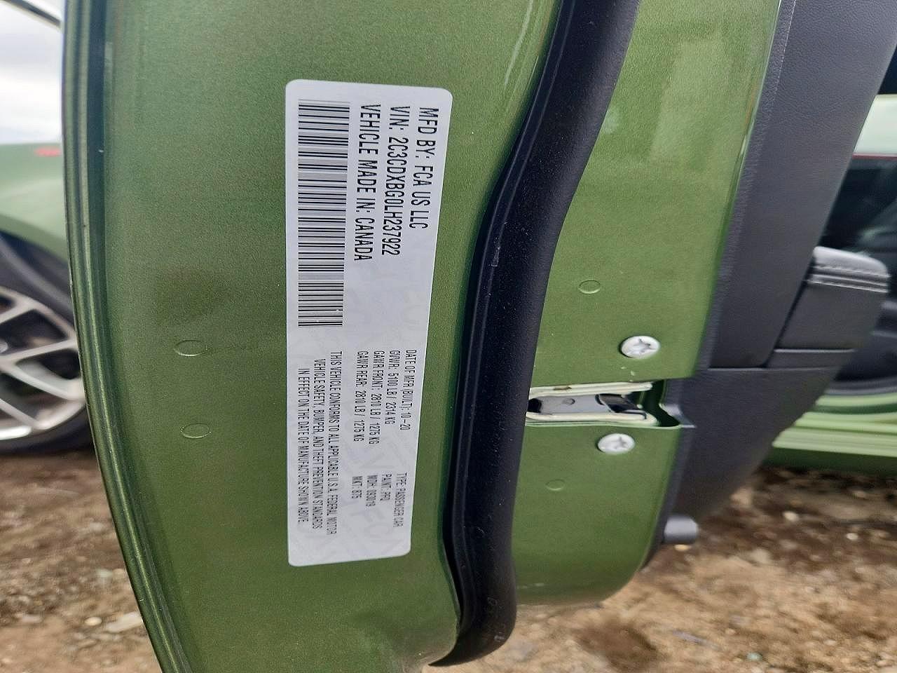 2020 Dodge Charger Sxt Green vin: 2C3CDXBG0LH237922