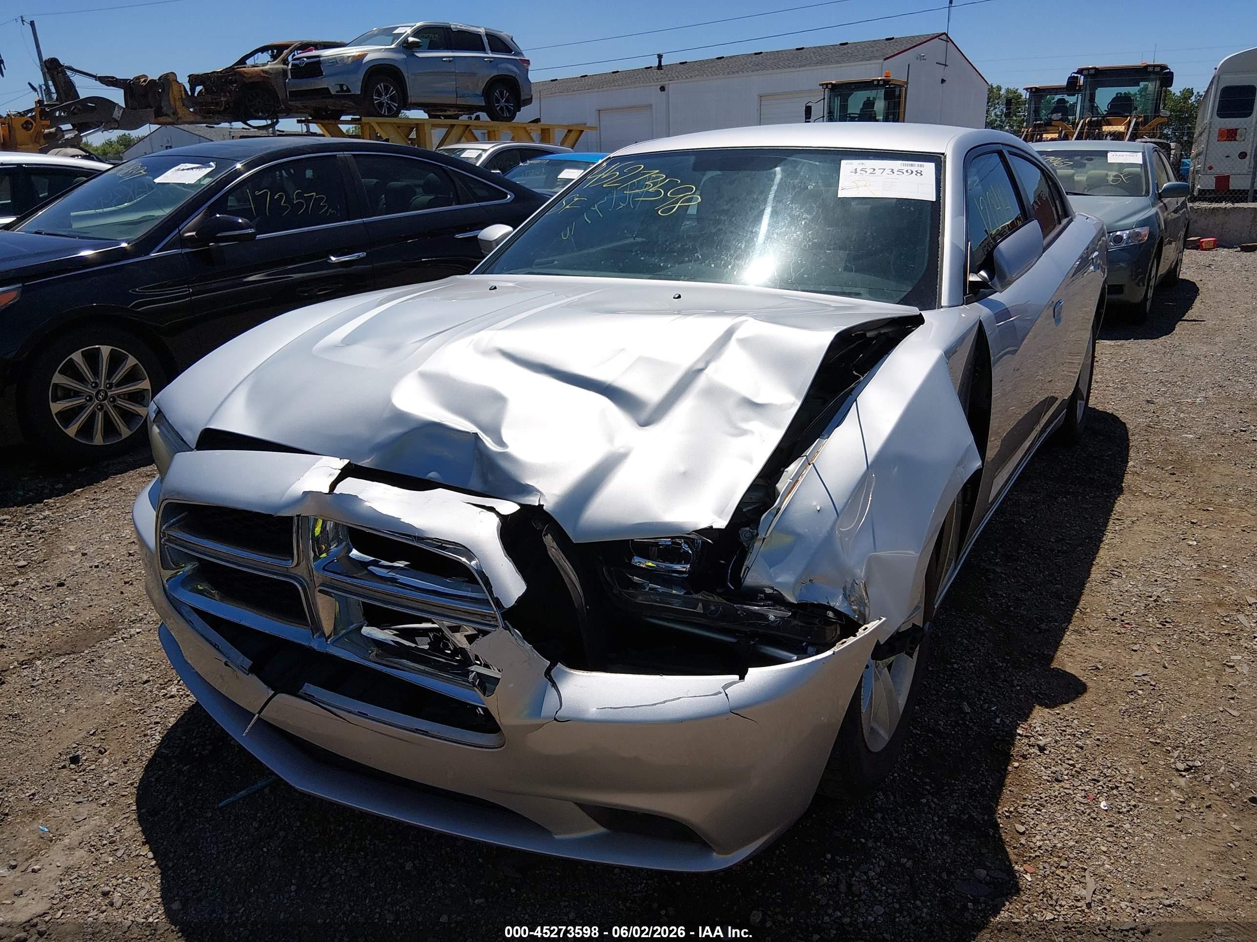 2012 Dodge Charger Se Silver vin: 2C3CDXBG1CH125694