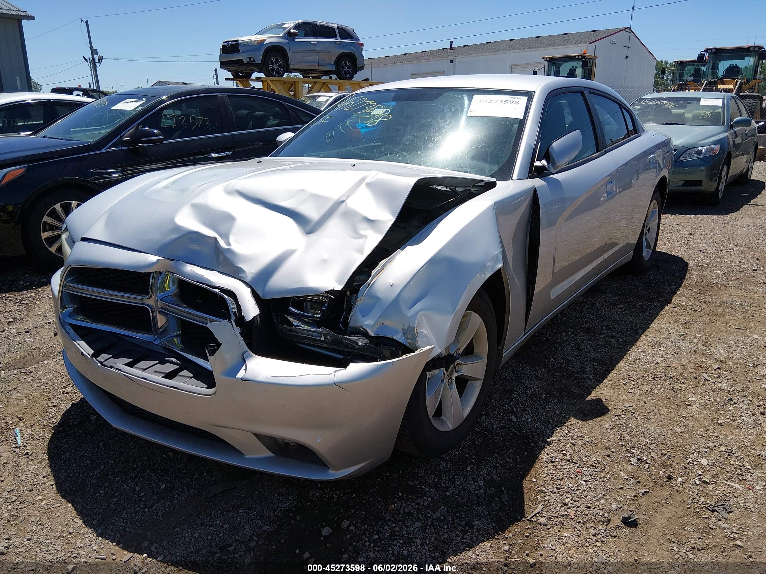 2012 Dodge Charger Se Silver vin: 2C3CDXBG1CH125694