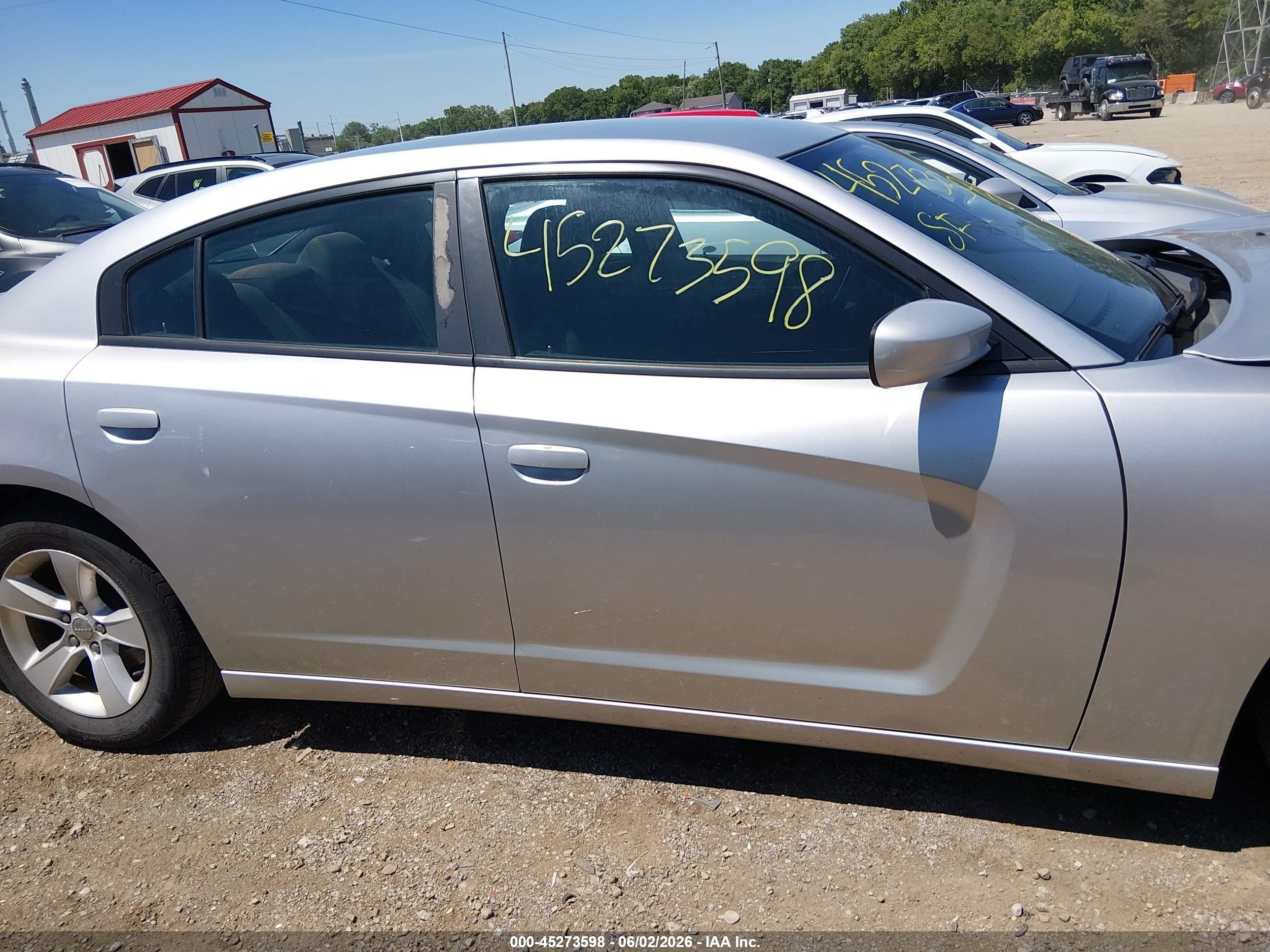 2012 Dodge Charger Se Silver vin: 2C3CDXBG1CH125694