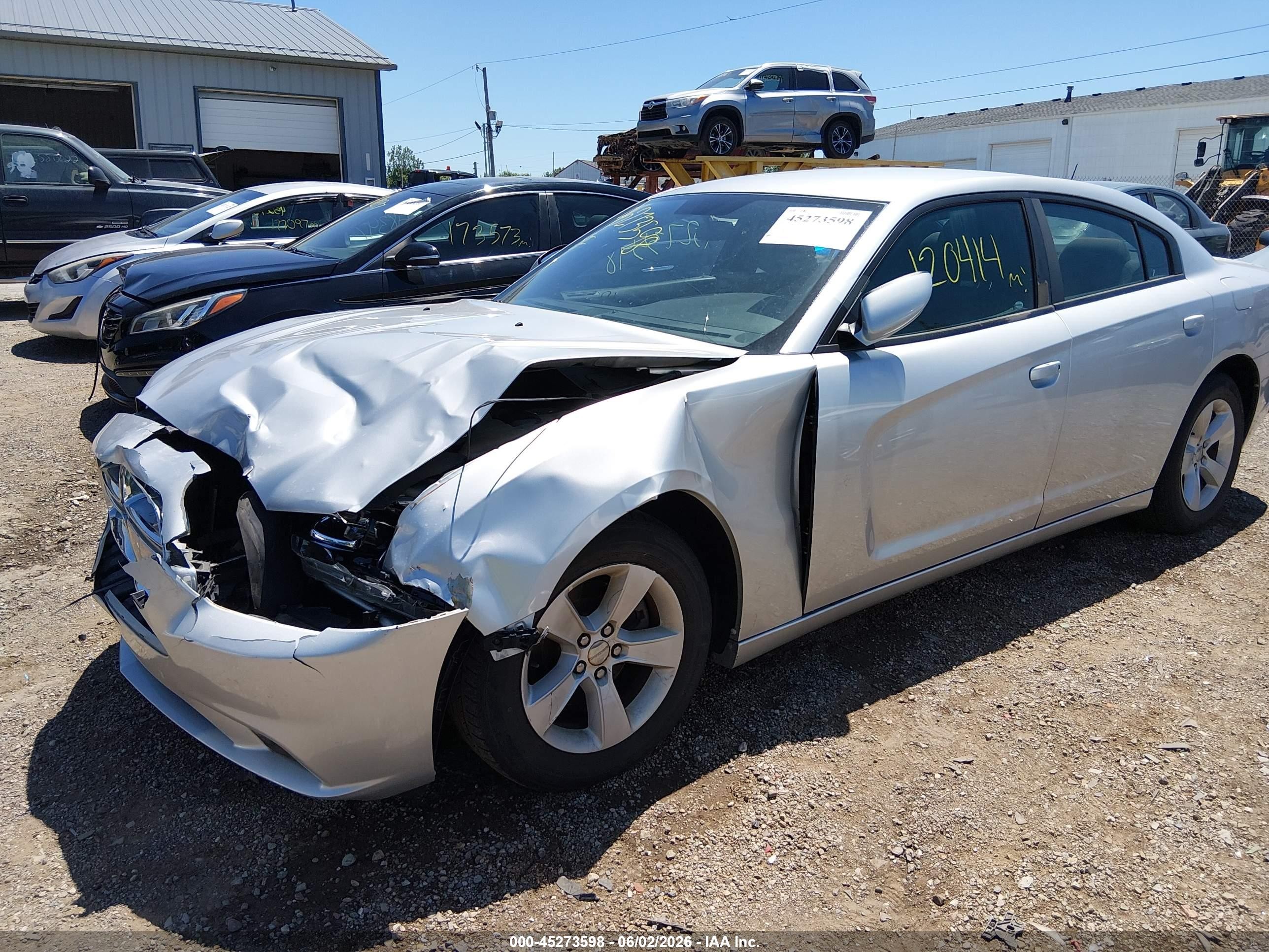 2012 Dodge Charger Se Silver vin: 2C3CDXBG1CH125694